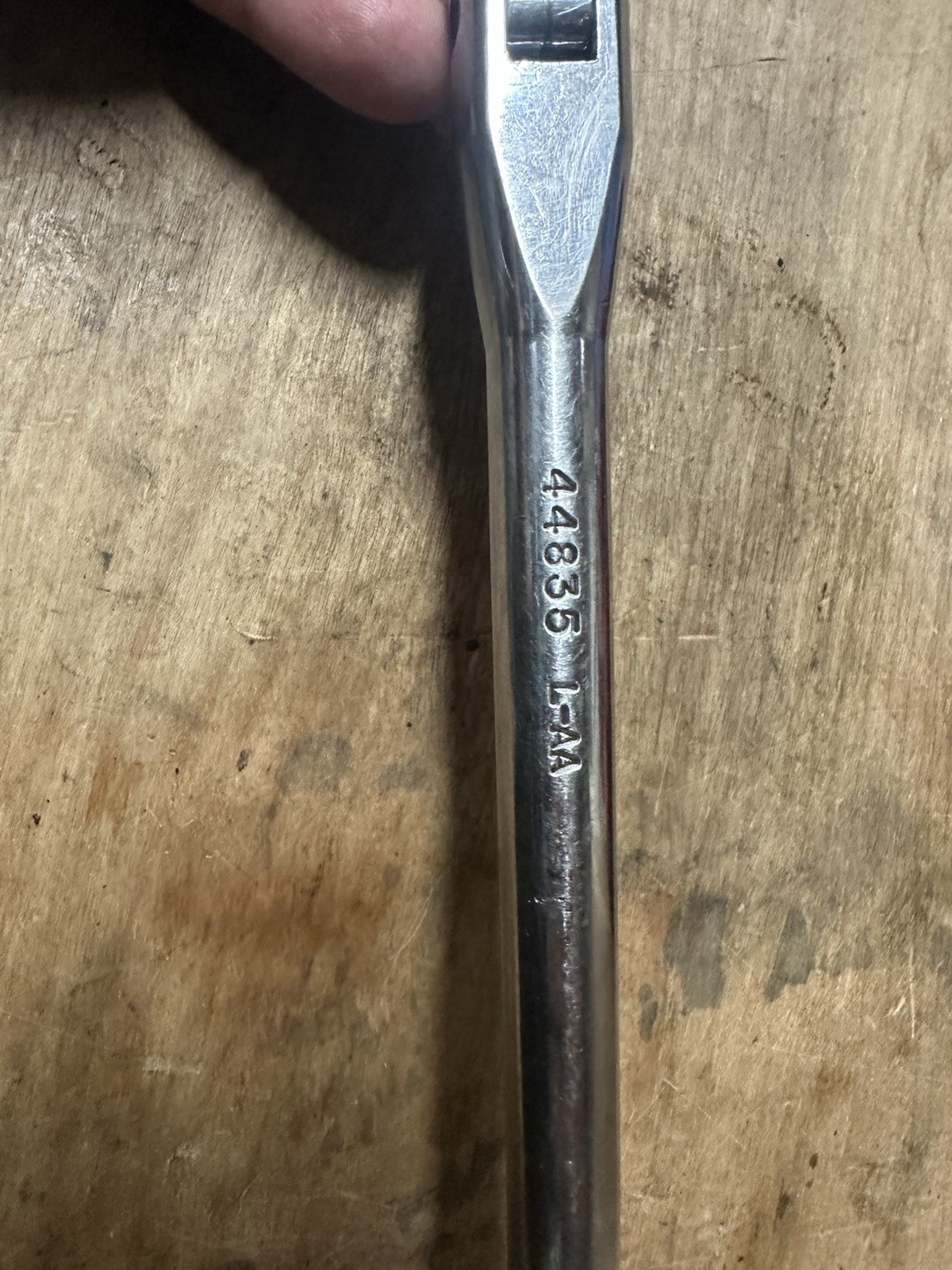 Craftsman Bent Handle Flex Head Ratchet No 44835 L-AA Works Cleaned Tested