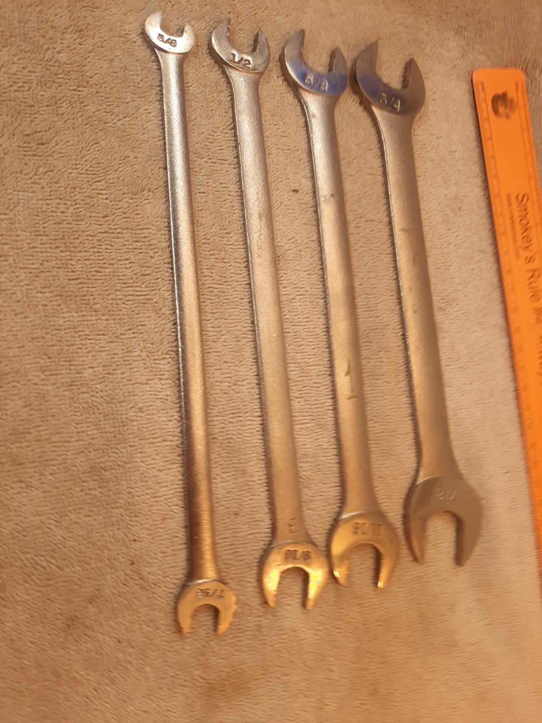 Vintage Craftsman 4pc SAE Tappet Wrench Set -V- 44475. 44474, 44473, 44472, USA
