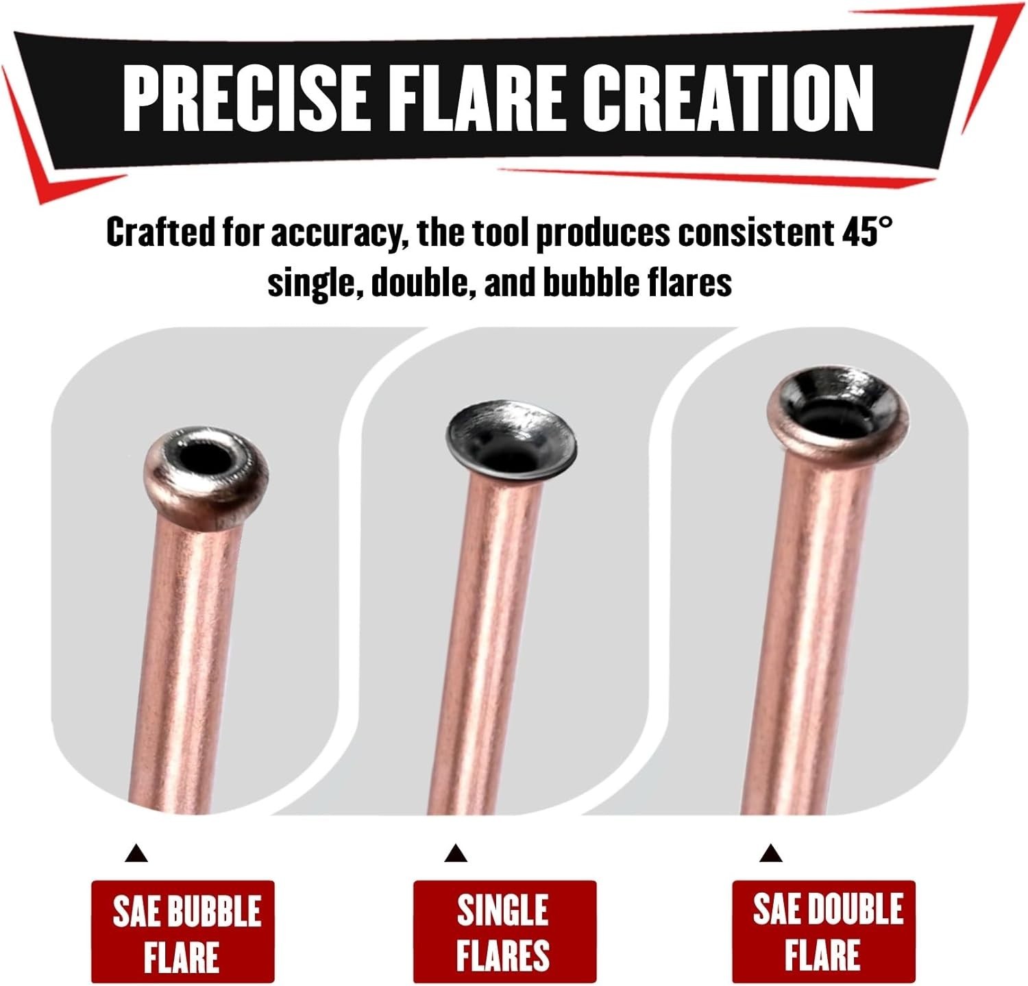 Brake Line Flaring Kit 1/4 3/16 In SAE Copper Aluminum Nickel-Copper Tubing
