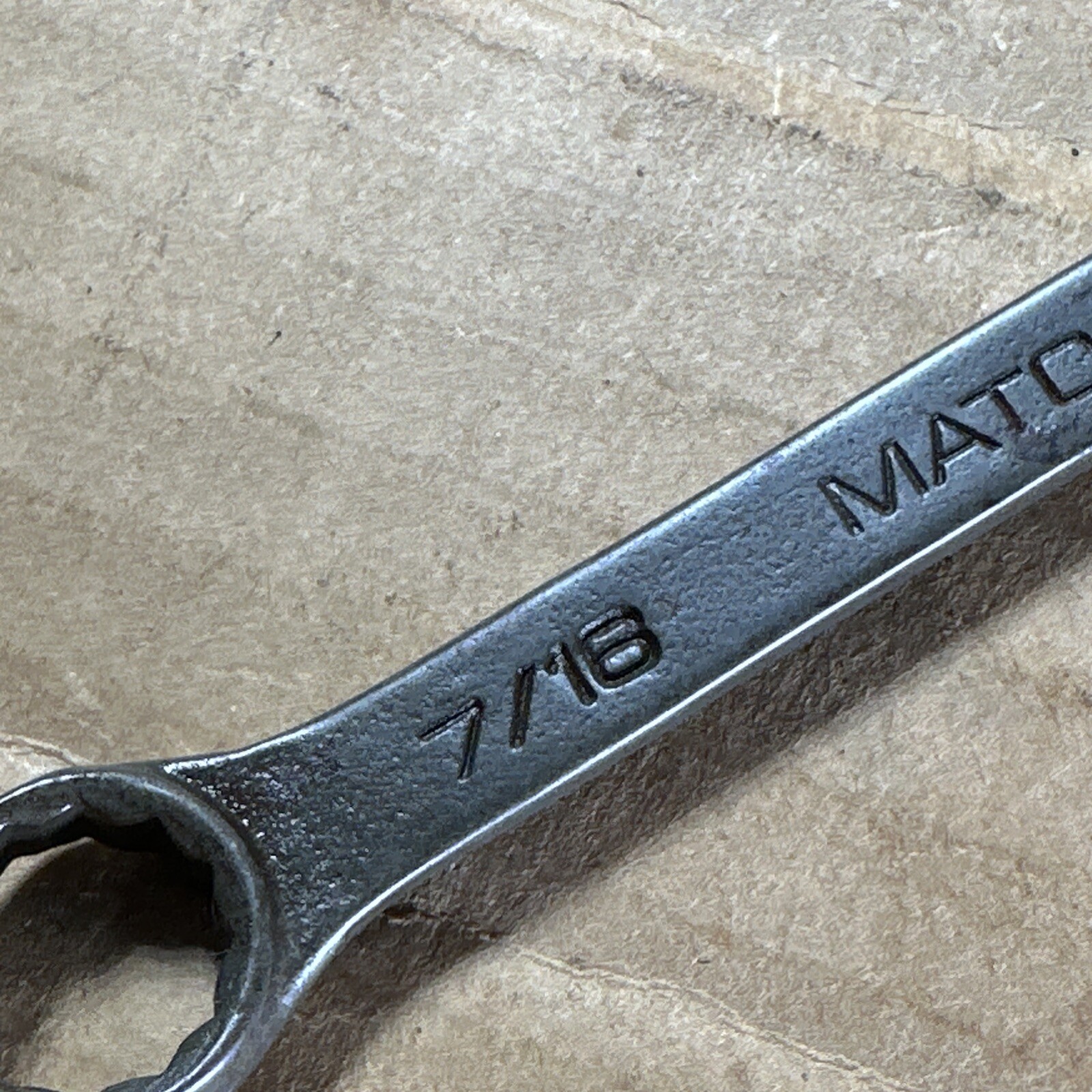 MATCO USA WCHB 142, SAE 7/16” Combination Wrench 12 Pt. Industrial Black Finish