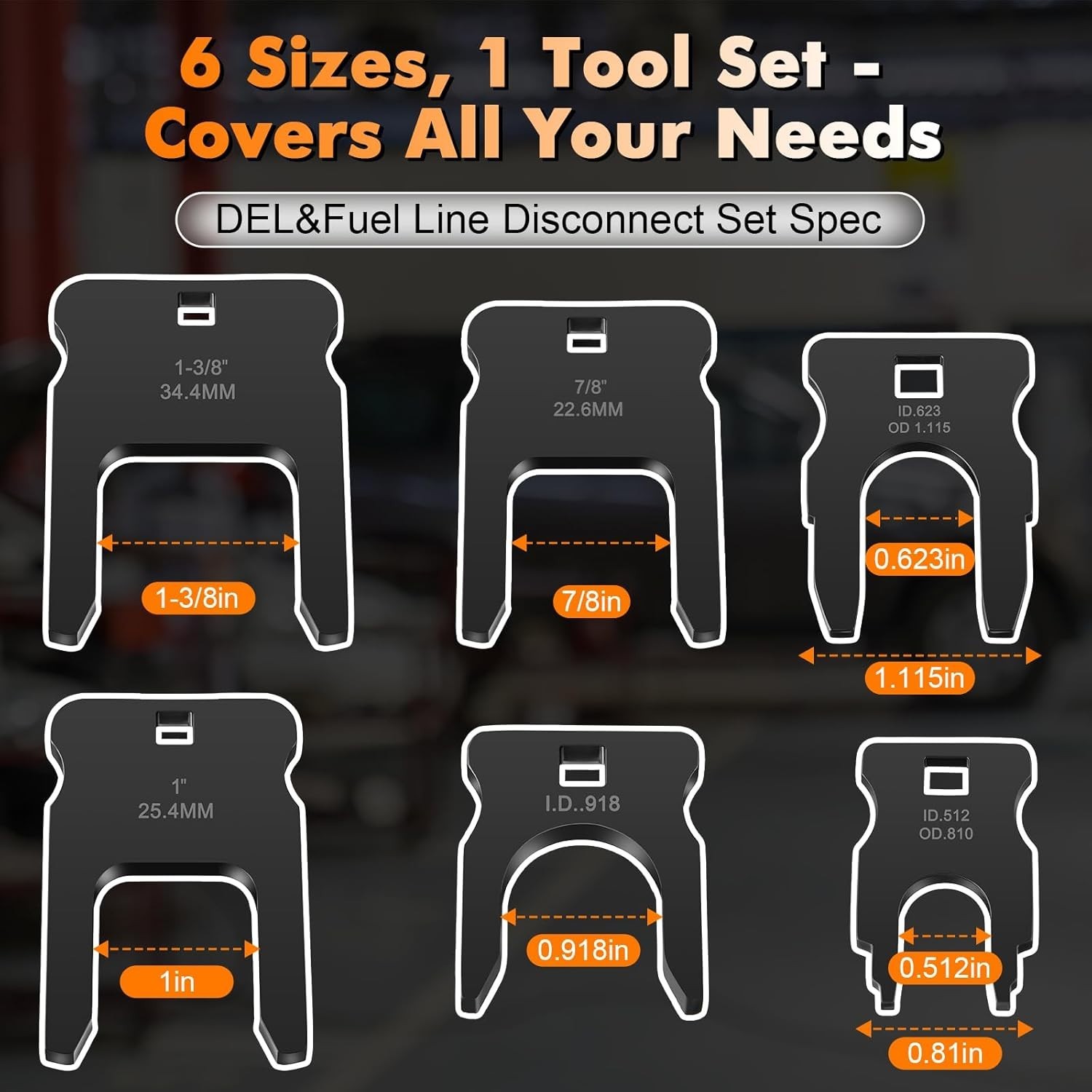 DEF Fuel Line Disconnect Tool Set, Breather Fuel Coolant Disconnect