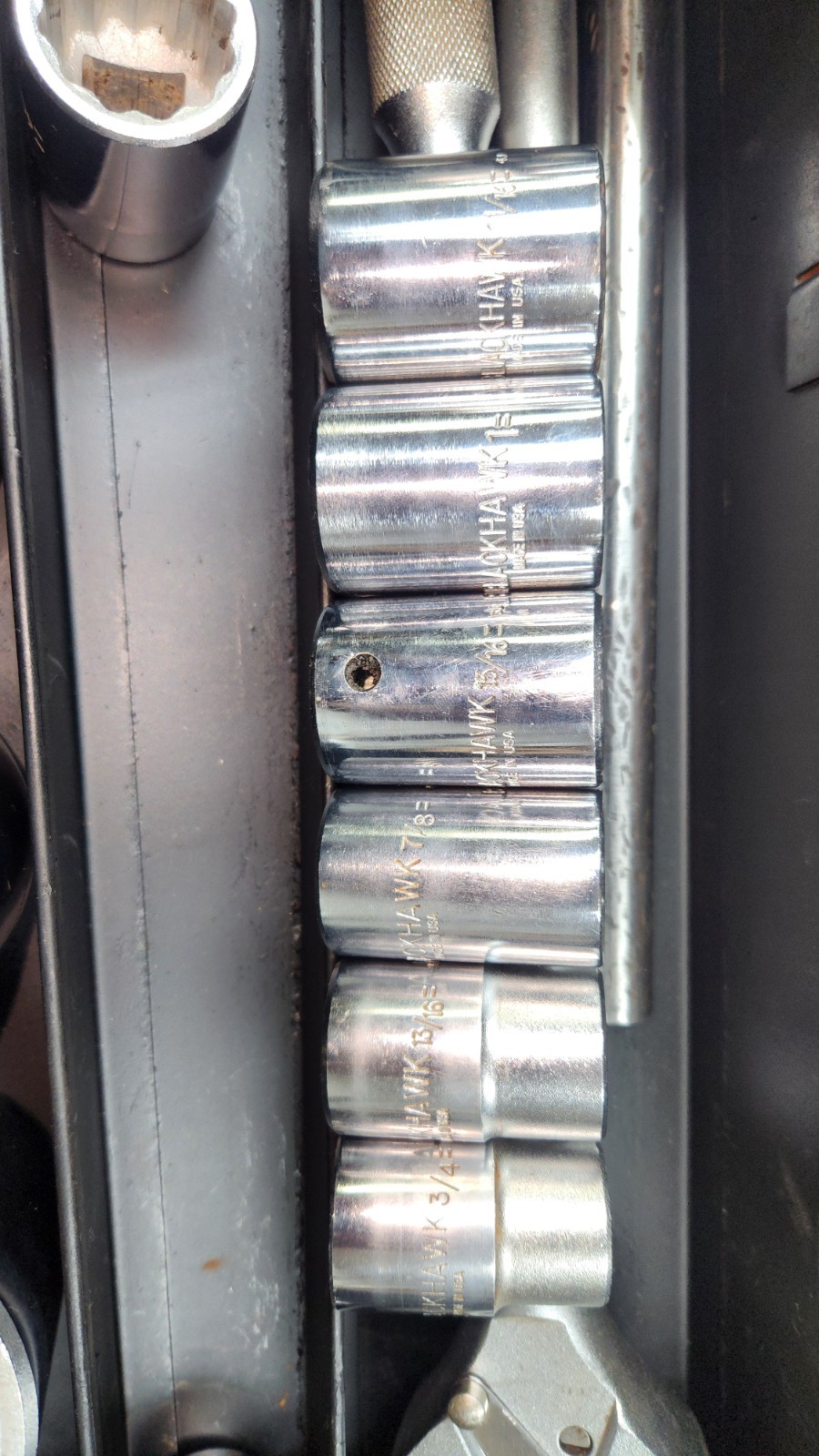 3/4 Blackhawk Ratchet Socket Extension Adapter Set Bonney Snapon Tools Chrome