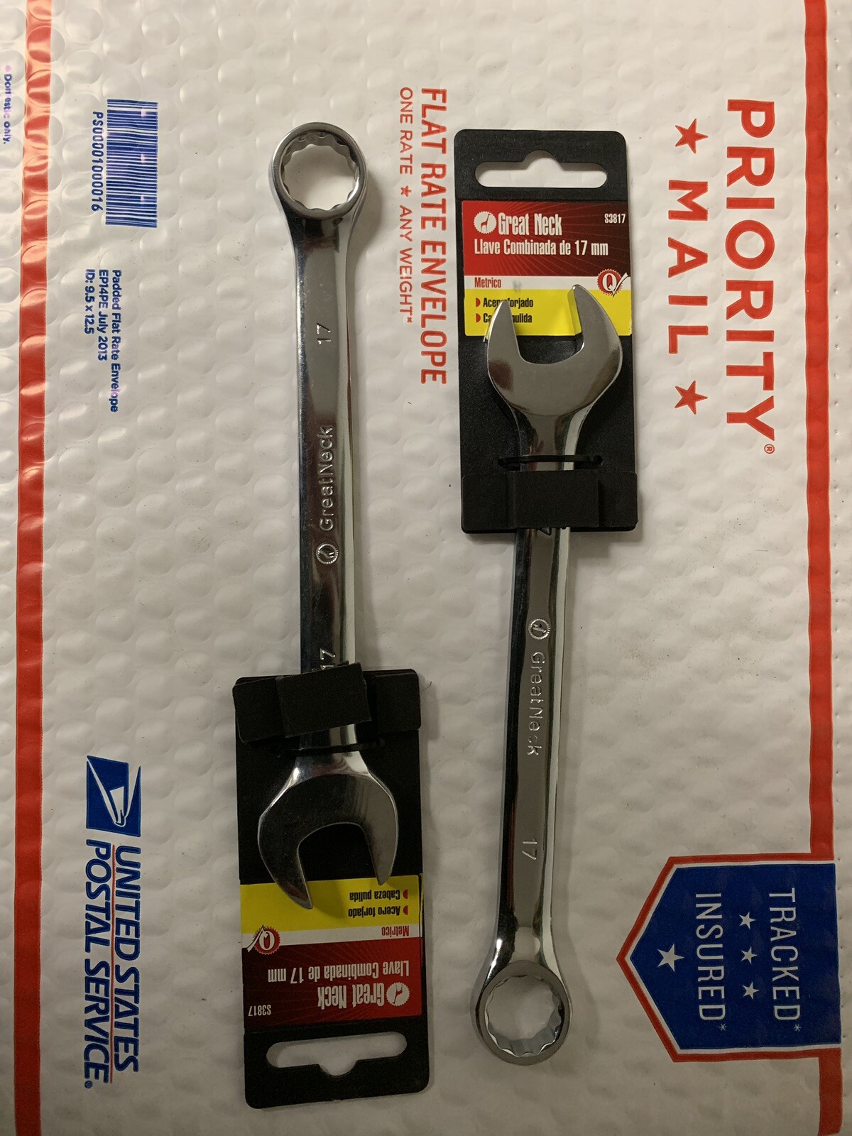 17mm Wrench X2 Great Neck C17MC Combination Open & Box End S3817