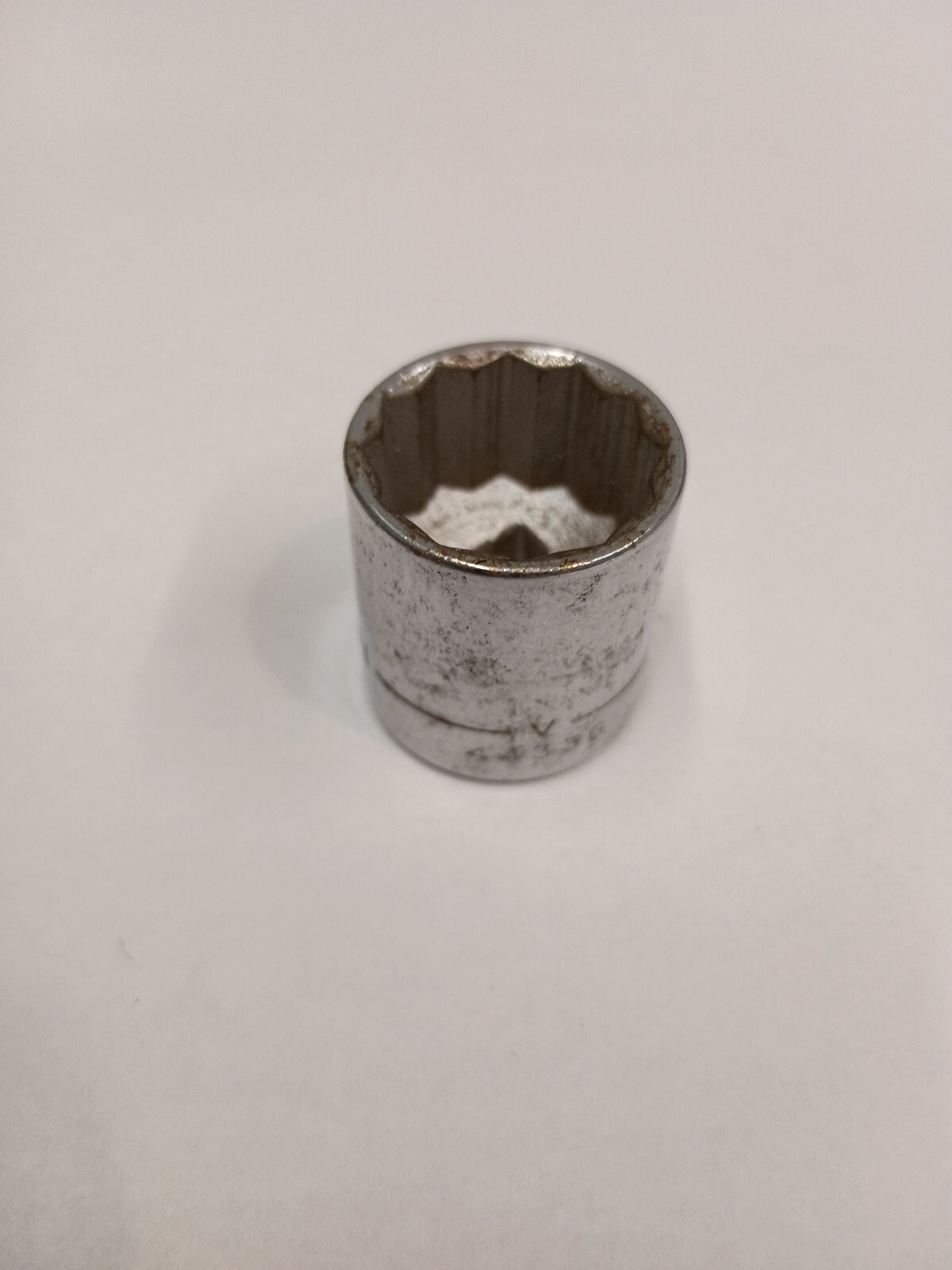 Craftsman -V- 11/16″ 12 Point Shallow Chrome Socket 3/8″ Drive 44336 USA