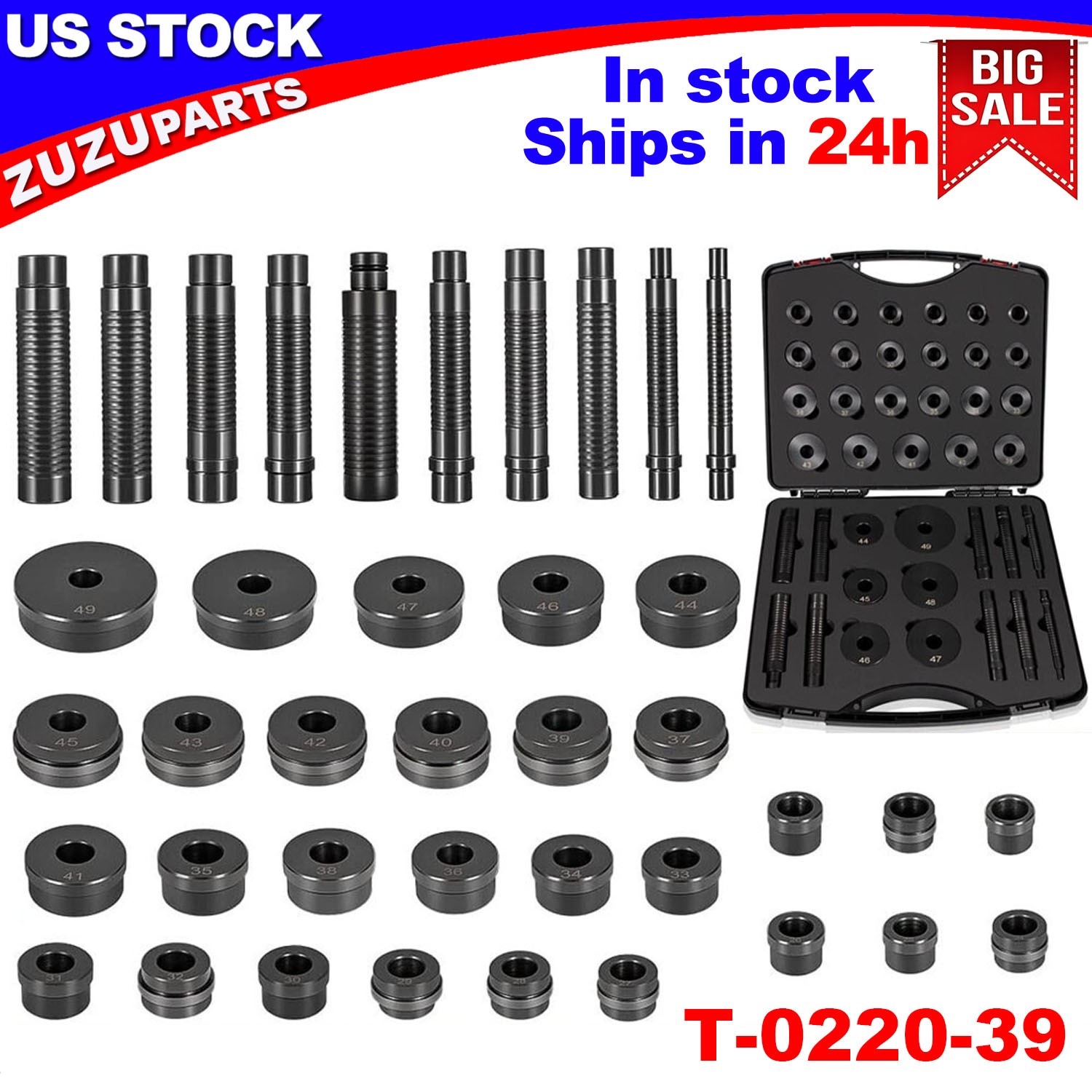 T-0220-39 Master Bushing Driver Set for Chrysler GM Ford Transmissions Bushing