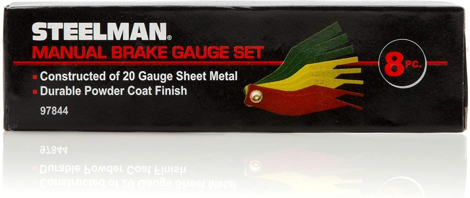 Professional Brake Pad Thickness Gauge Set – 8 Color-Coded Blades for Mechanics