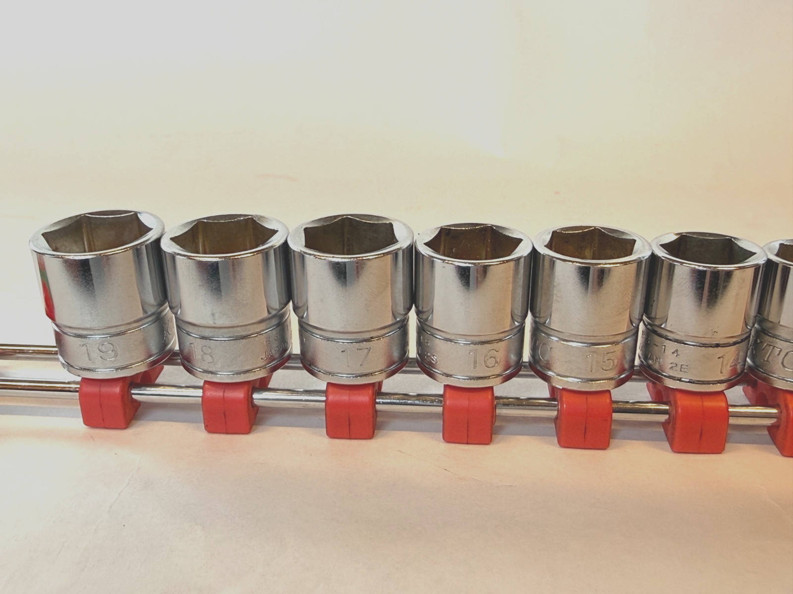 KTC 3/8 Drive Metric Socket Set 8 10 12 13 14 15 16 17 18 19 mm Japan