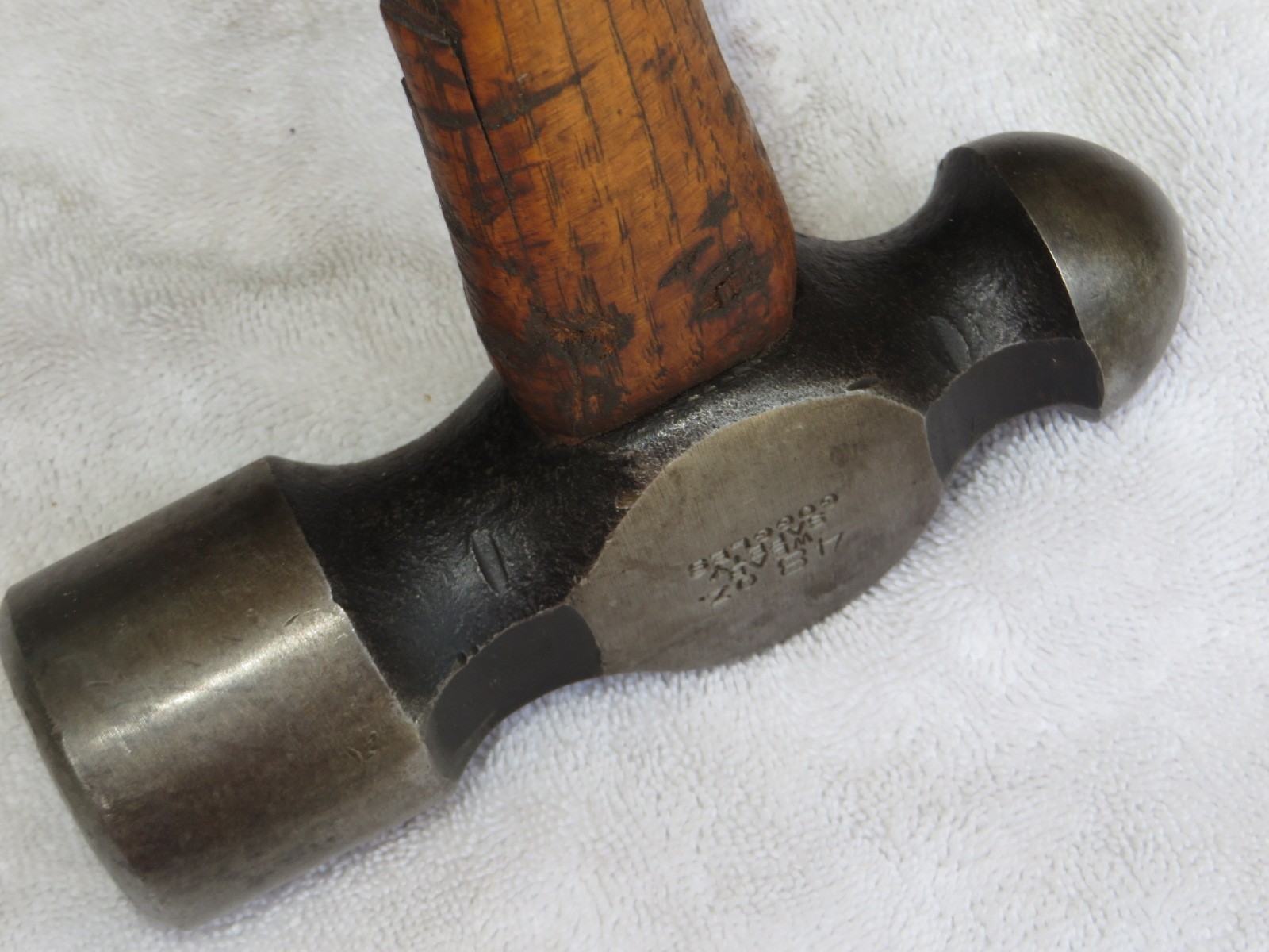 Snap-On Ball Peen Hammer BP 248 USA 48 oz Octagonal Handle Vintage Mechanic Tool