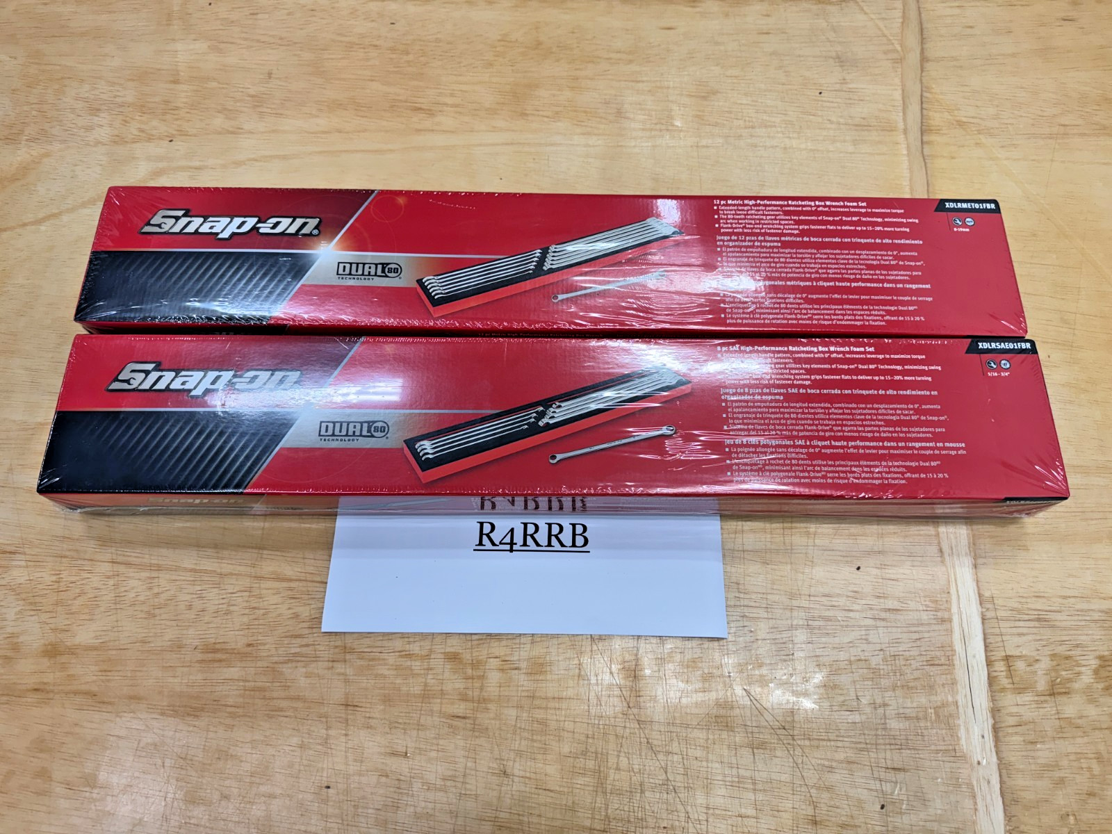 Snap-on Tools 20pc SAE Metric Master High Performance Ratcheting Wrench Foam Set