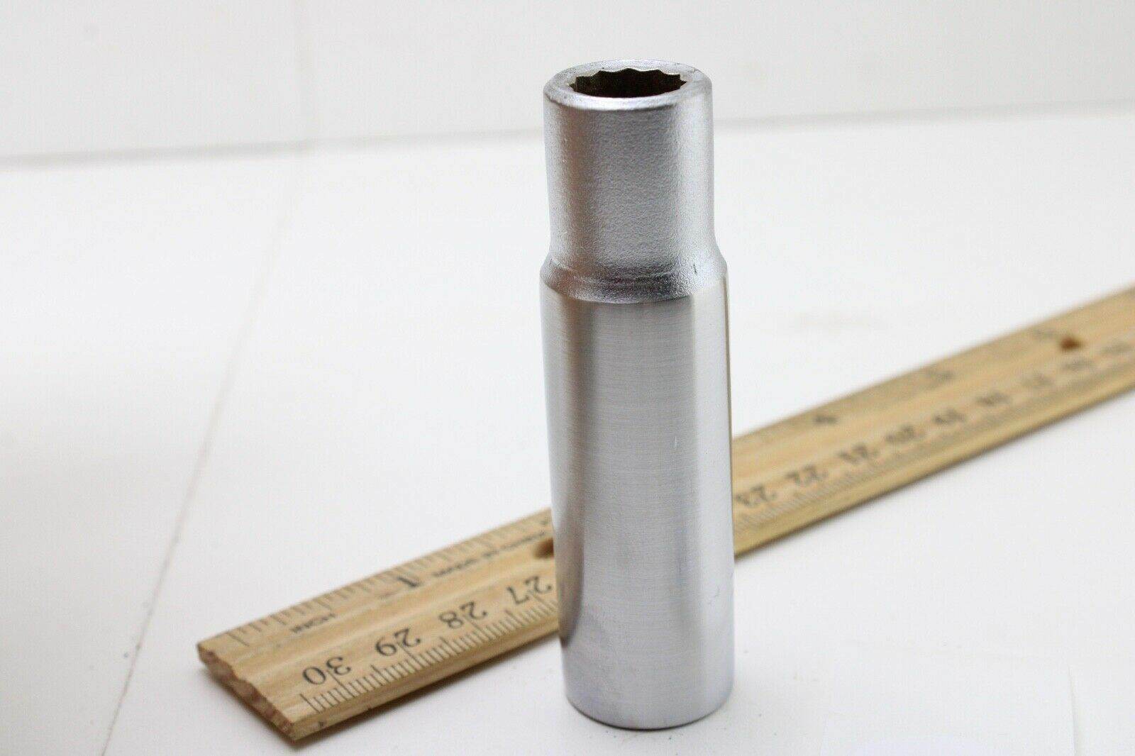 Thorsen 614 7/16″ 1/2″ Drive 12 Point Deep Well SAE Chrome Socket USA