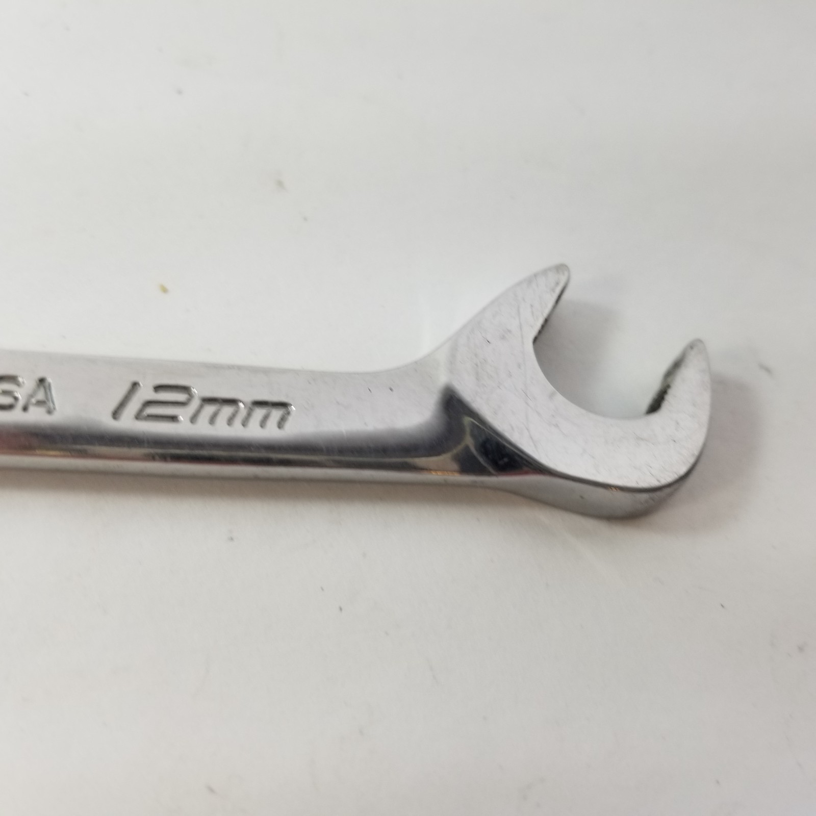 Snap On 12mm Metric SVSM12 Flank Drive Plus Four Way Angle Head Open End Wrench