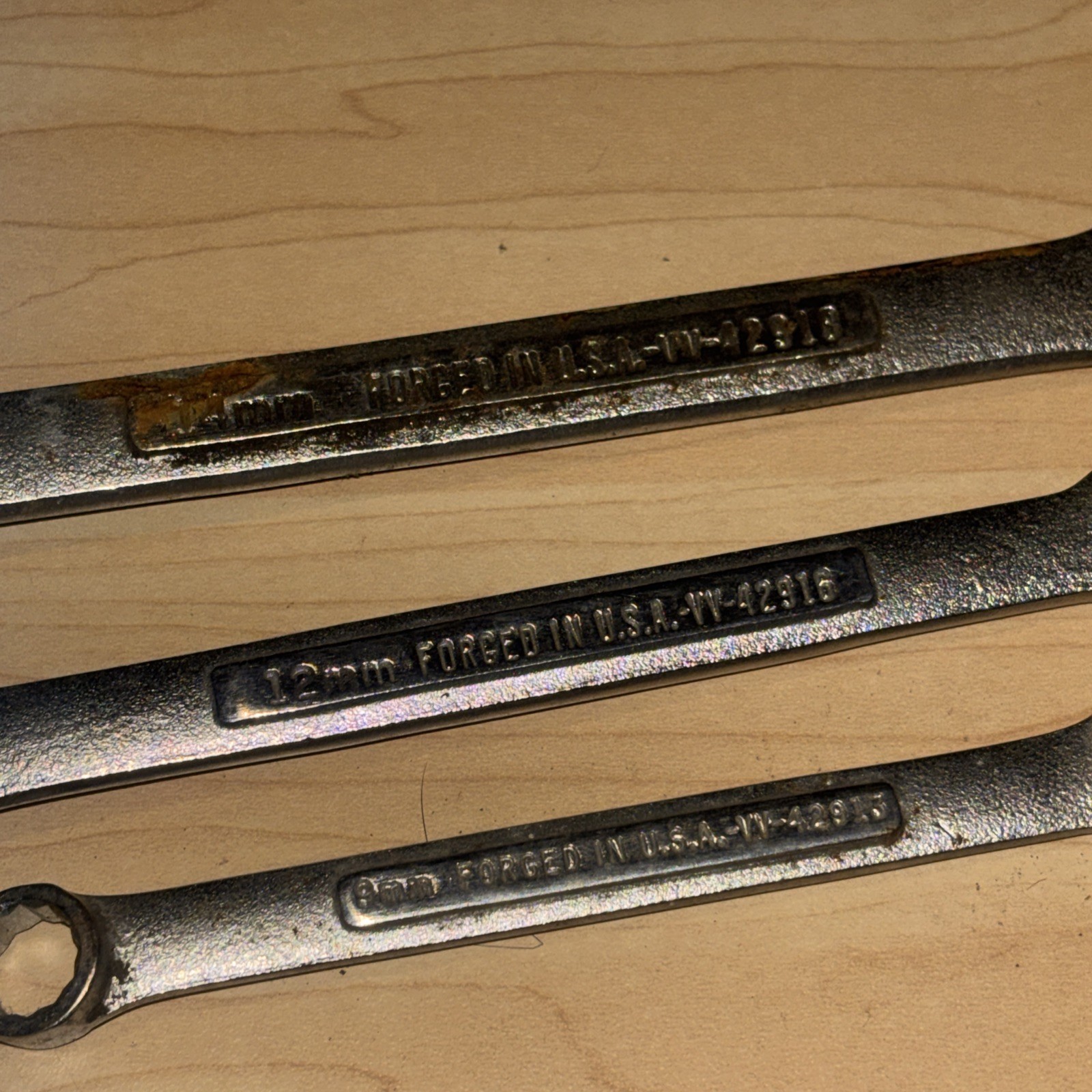 Craftsman 5 PIECE Combination Wrench SET LOT 14mm 12mm 11mm 10mm 9mm 4.5mm 4mm