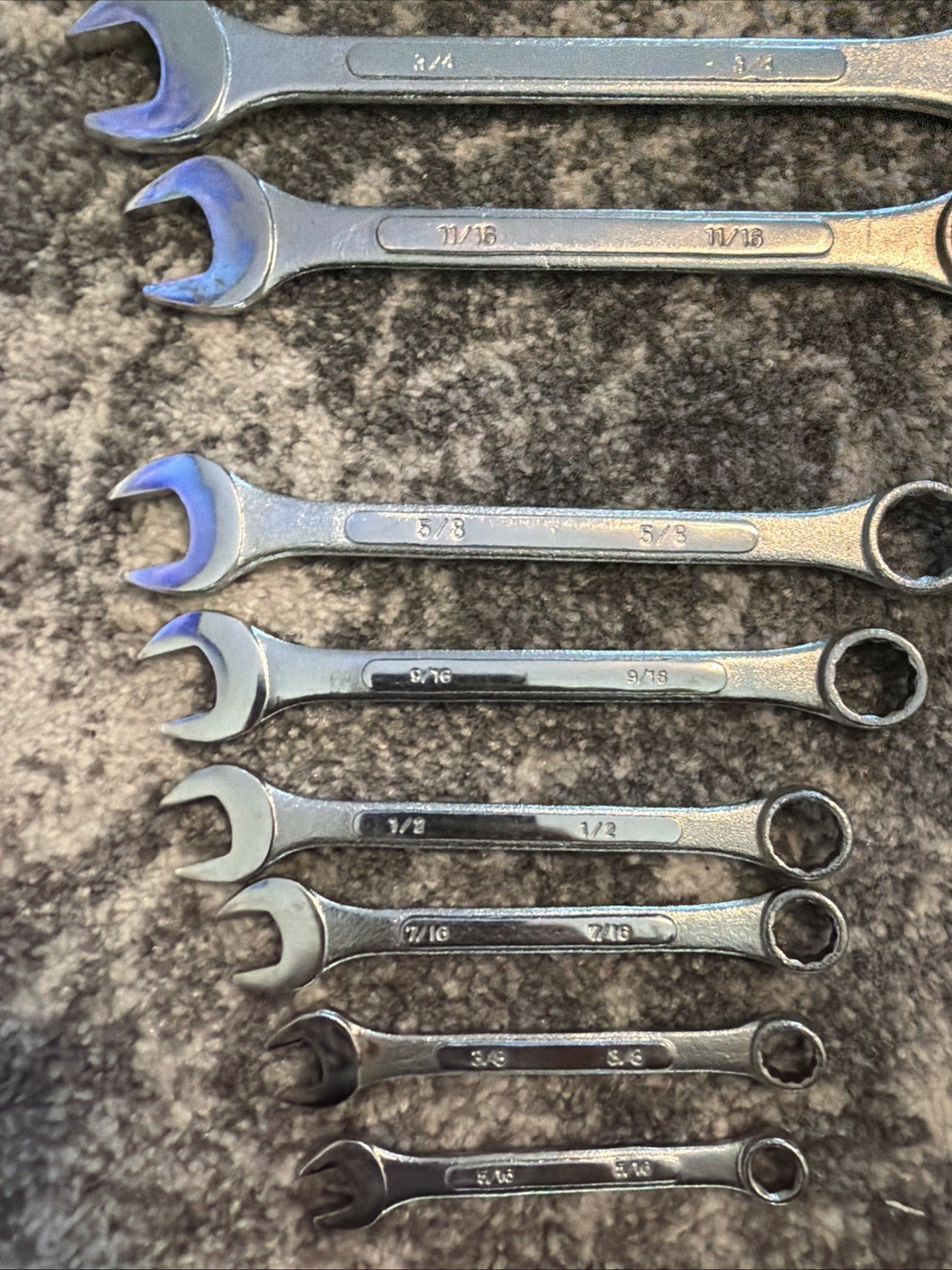 Set Of Wrenches Drop Forged Steel Metric Customary Lot Wrench Tool Tools Kit