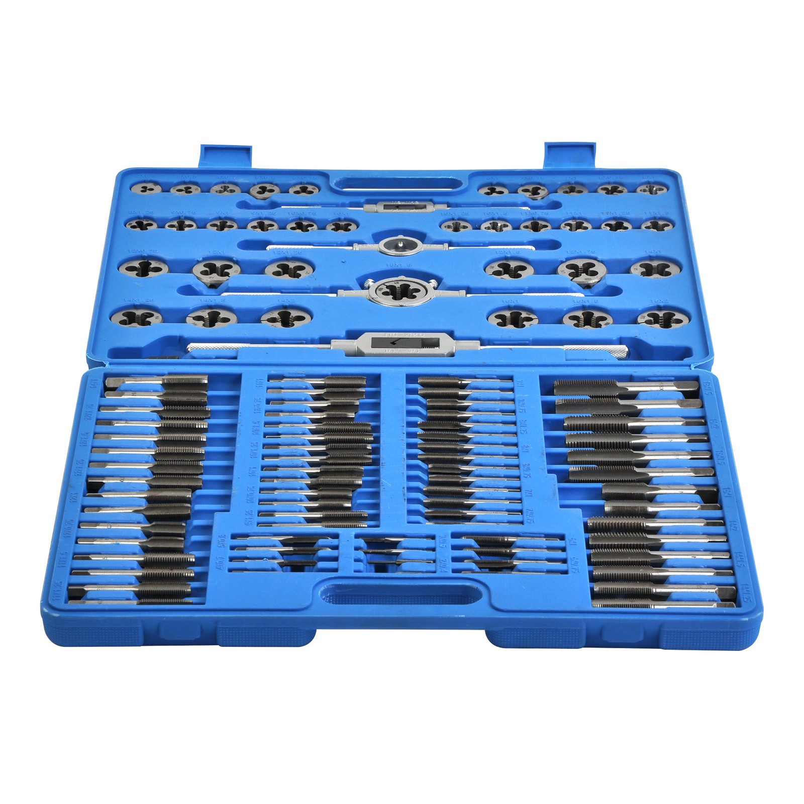 Metric 110pc Combination Tap and Die Screw Extractor Remove Set Alloy Steel Set