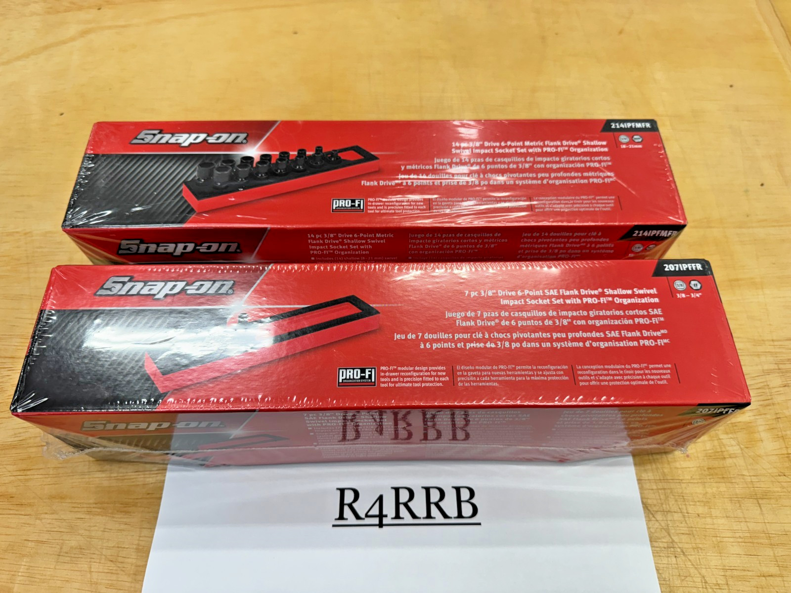 Snap-On Tools USA NEW RED 21pc 3/8″ Drive Master Swivel Impact Socket Foam Set