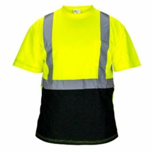Sas Safety 690-1660 Class 2 Black Bottom Reflective T-shirt, Xl
