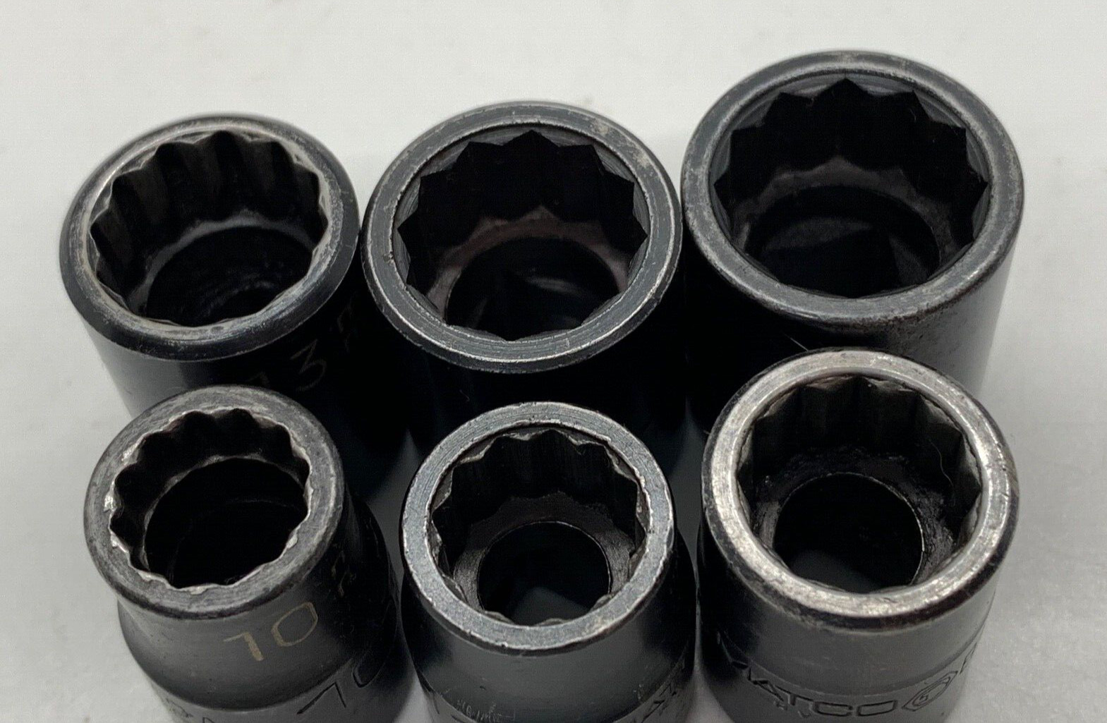 MATCO Tools Metric 10mm – 15mm 3/8″ Drive 12-PT Impact Socket Set Shallow Lot