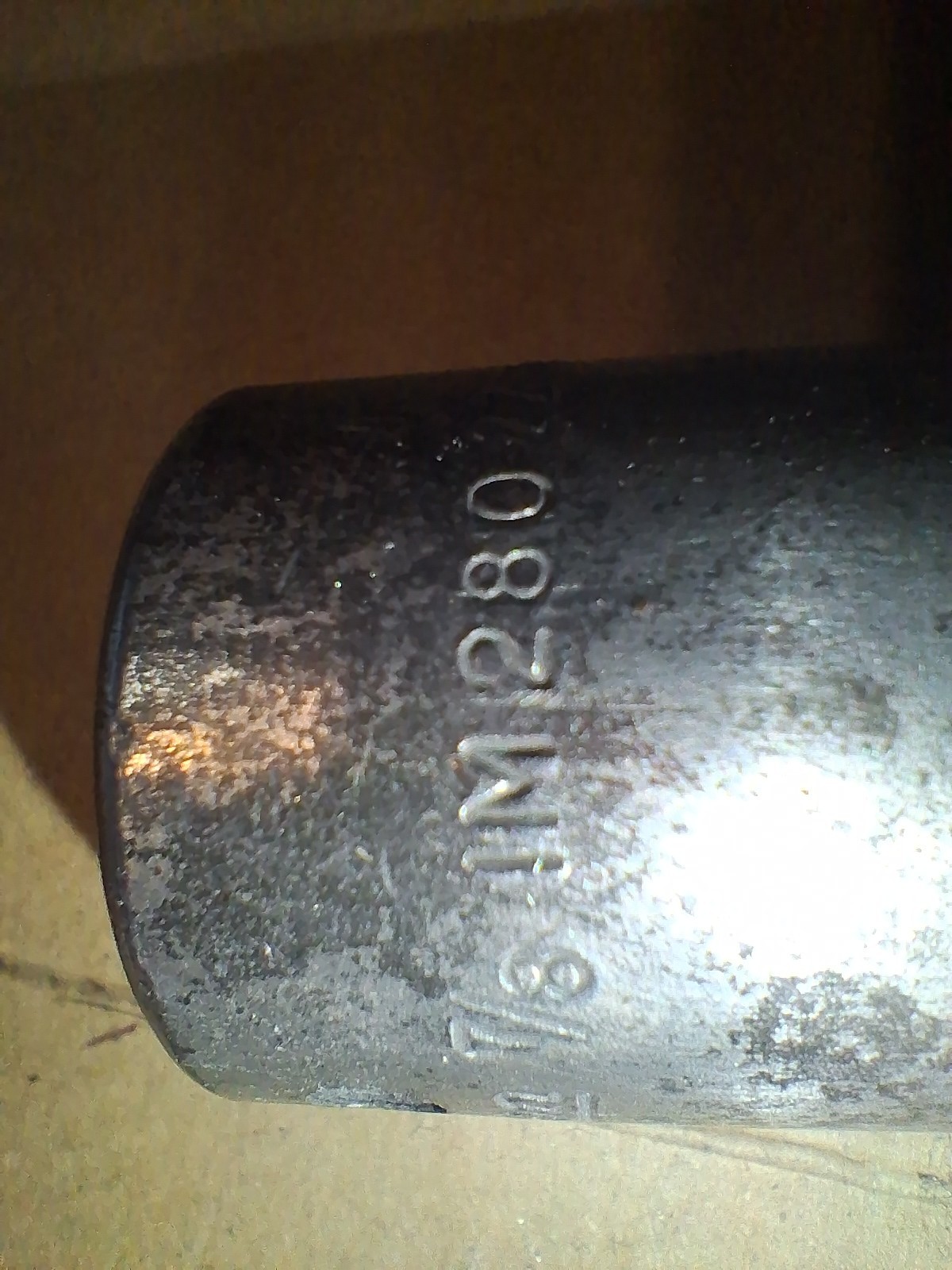 Vintage Snap On Tools IM280 1/2 Drive 6Pt SAE 7/8 (22mm) Shallow Impact Socket