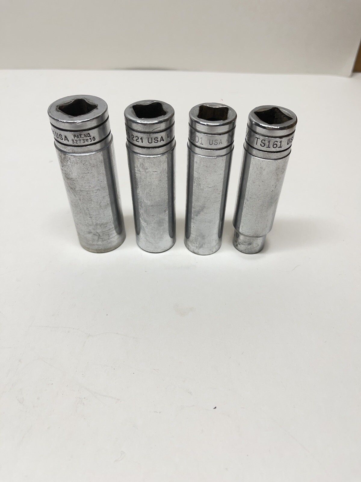 SNAP ON 1/2”Dr. 6PT Deep Chrome Socket Set TS 261, TS221, TS201, TS161