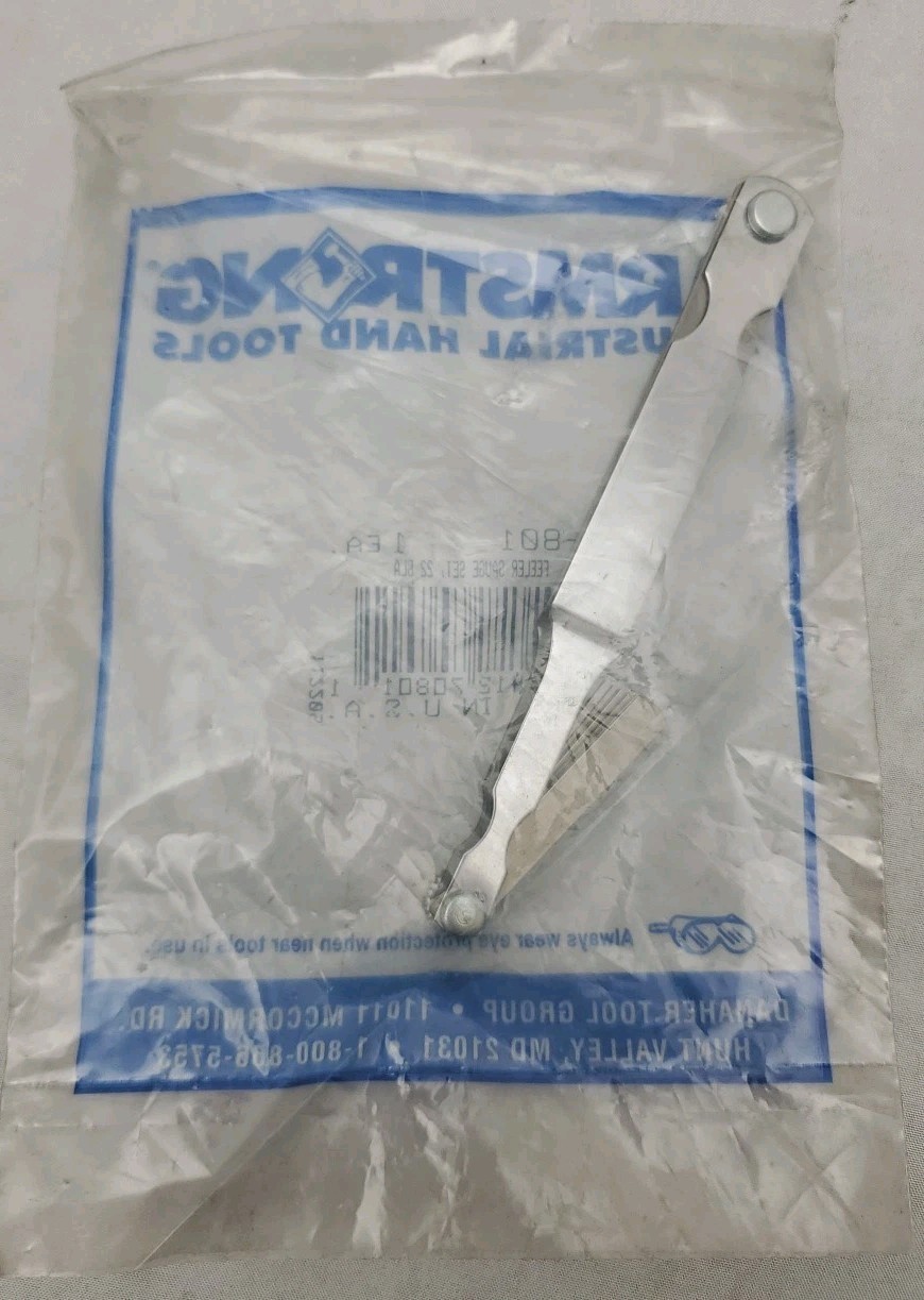 Armstrong 70-801 22 PC. Blade Feeler Gauge Set USA Government Surplus ~New