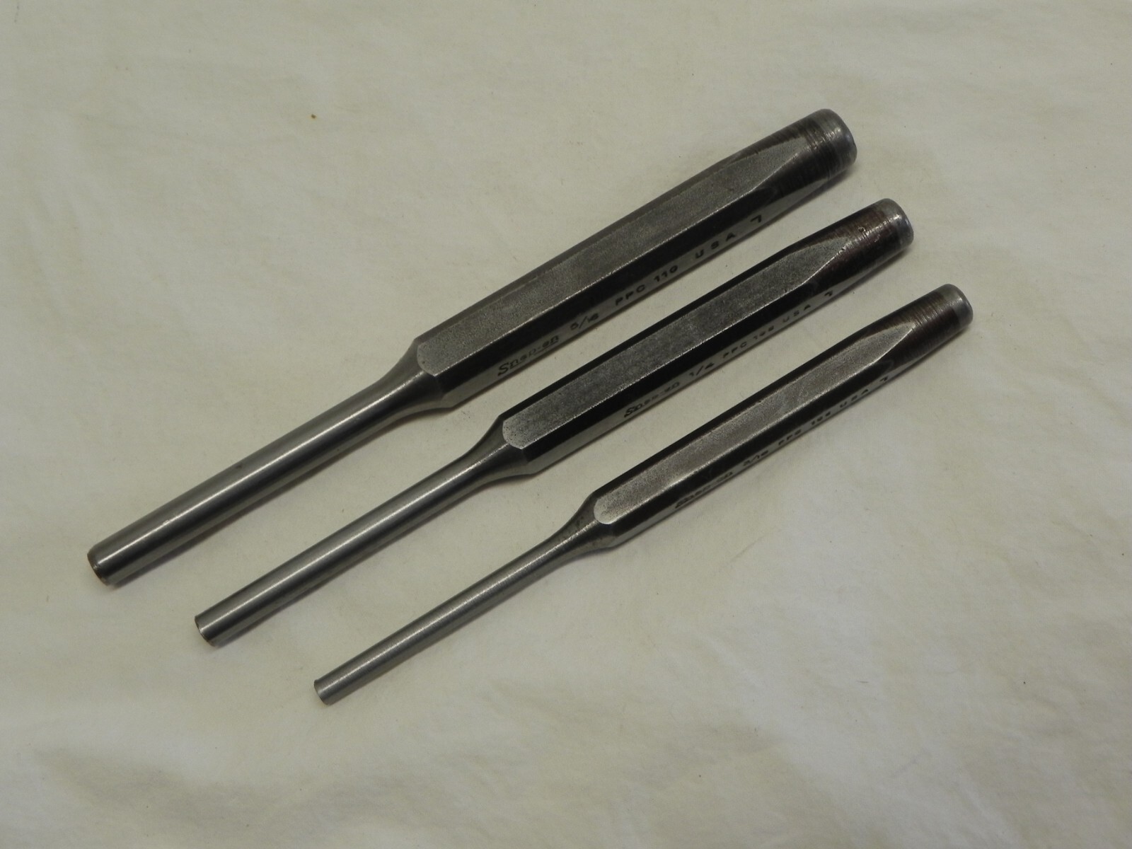 Snap-On 3 Piece Pin Punch Set PPC Series (LOT7441)