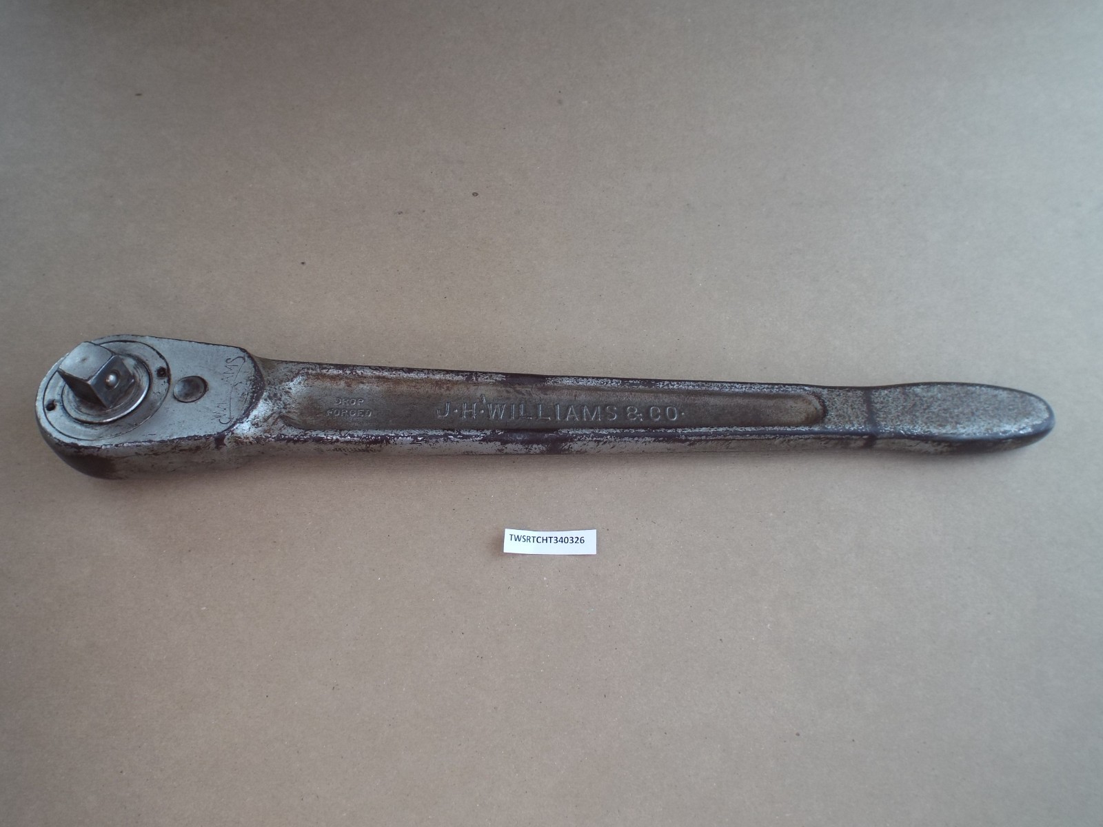 VTG J.H. Williams H-51 Superratchet 19″ Ratchet Heavy-Duty 3/4″ Dr USA – (Read)