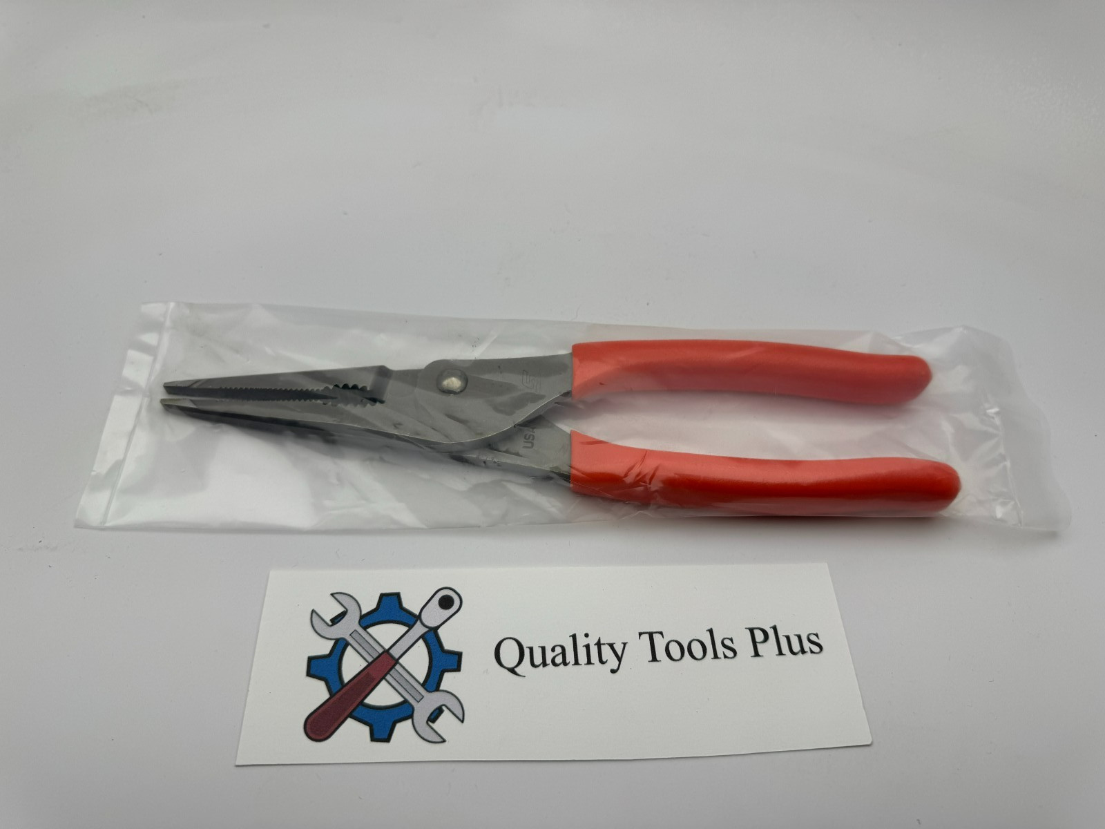 Snap-On Tools NEW LN47ACF 9″ Talon Grip Long Nose Slip Joint Pliers Orange