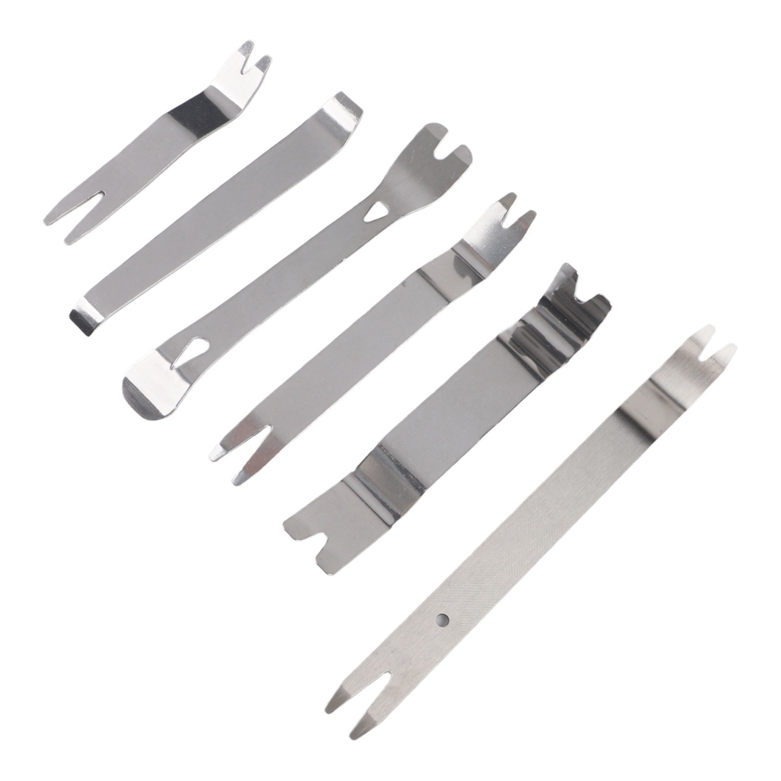 6pcs Metal Auto Pry Tools for Vehicle Door Panel Trim Removal and Installation