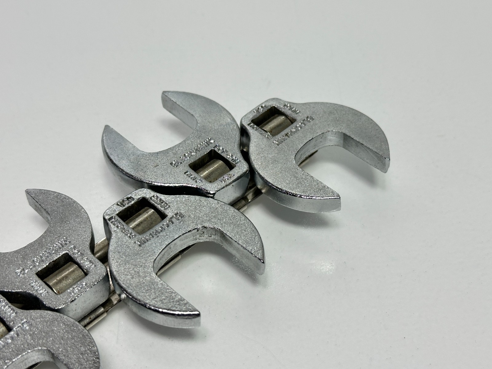 NOS Blackhawk USA PROTO 10pc Metric 10mm-19mm Open-End Crowfoot Set, 3/8″ Drive