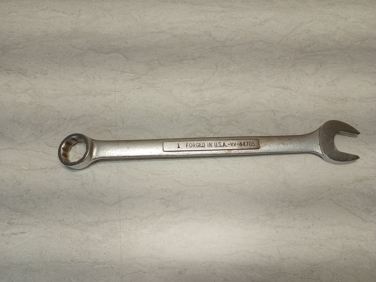 CRAFTSMAN STD 12 point COMBINATION WRENCH 1″ -VV- 44705 FORGED IN USA