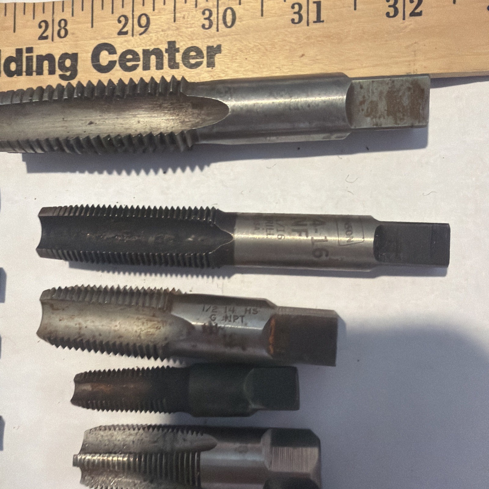 Mixed Lot R&N / Hanson / SKF Thread Taps Machinist Shop Tool