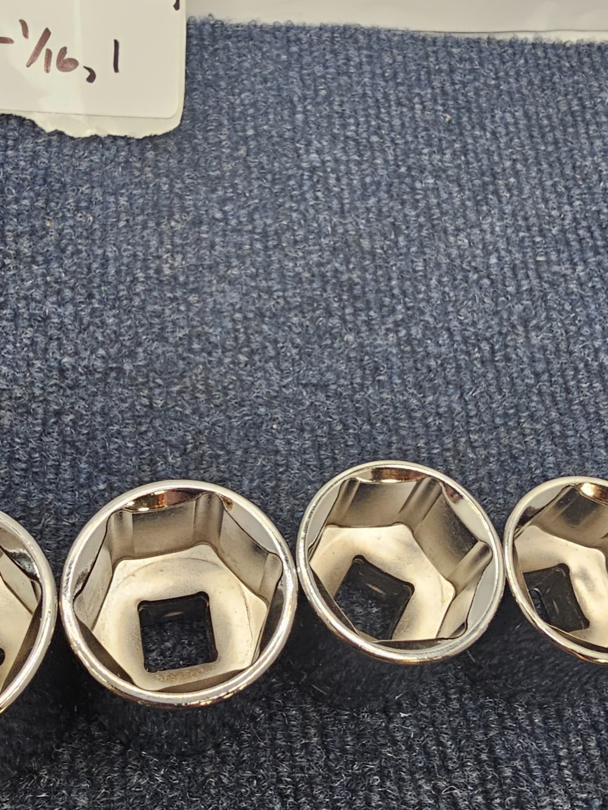 (6-PIECE) GearWrench 1/2 Drive, 12-Point Standard SAE Sockets Sizes 1″ to 1-1/2″