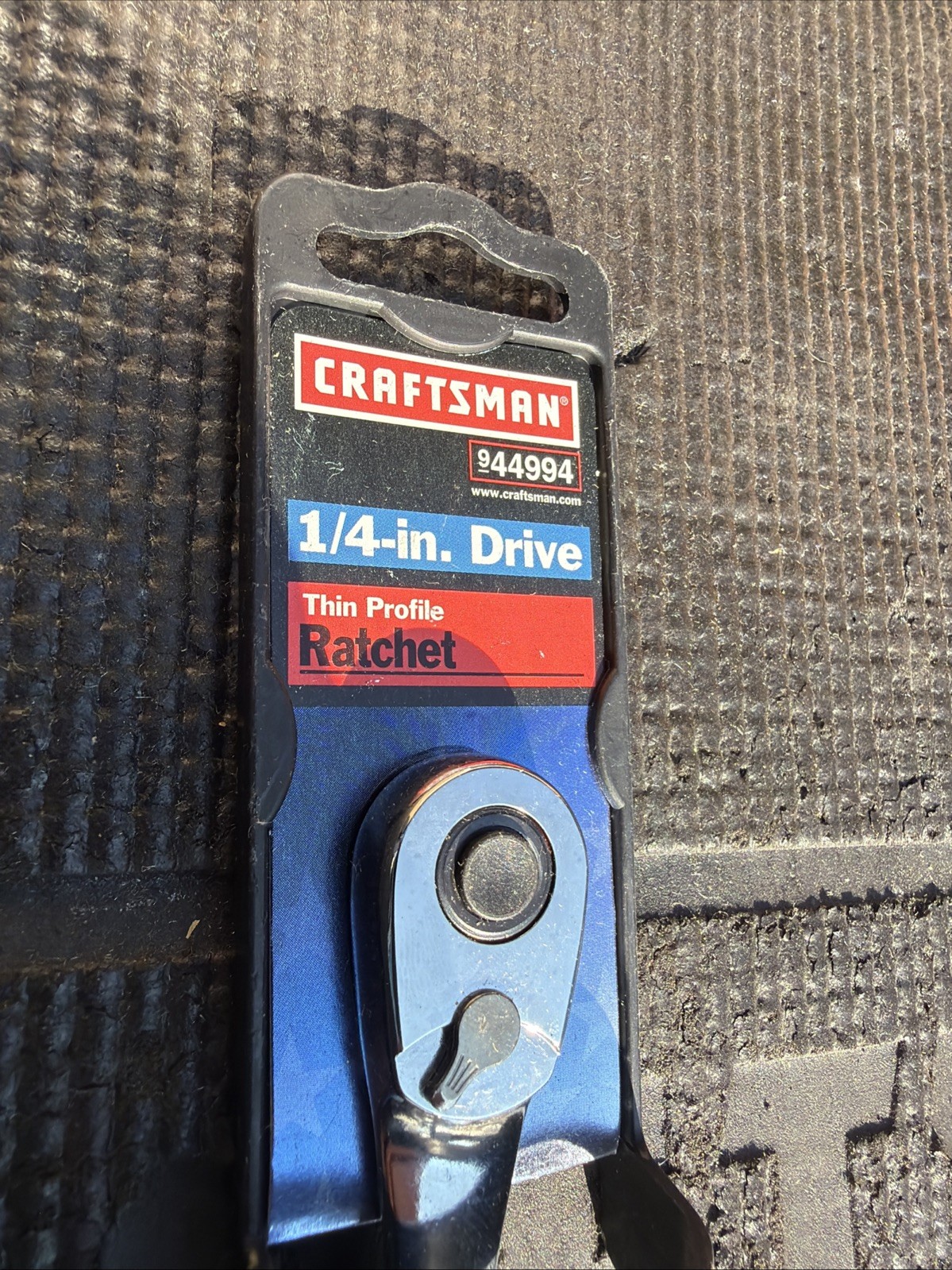 Sears Craftsman USA Nos 1/4” Drive Thin Profile FULL Polished Ratchet 44994 Vs