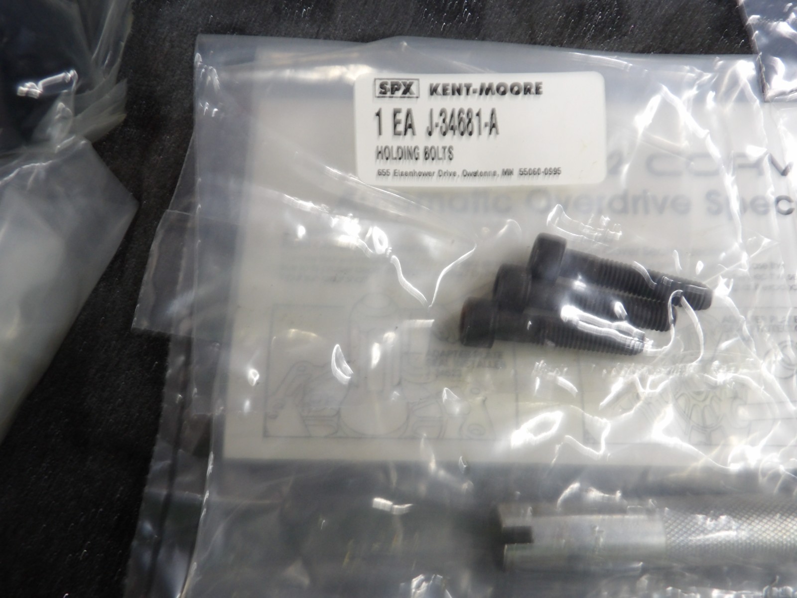 KENT MOORE TOOL J-34752 CORVETTE AUTOMATIC OVERDRIVE TOOL KIT-Sold As Is
