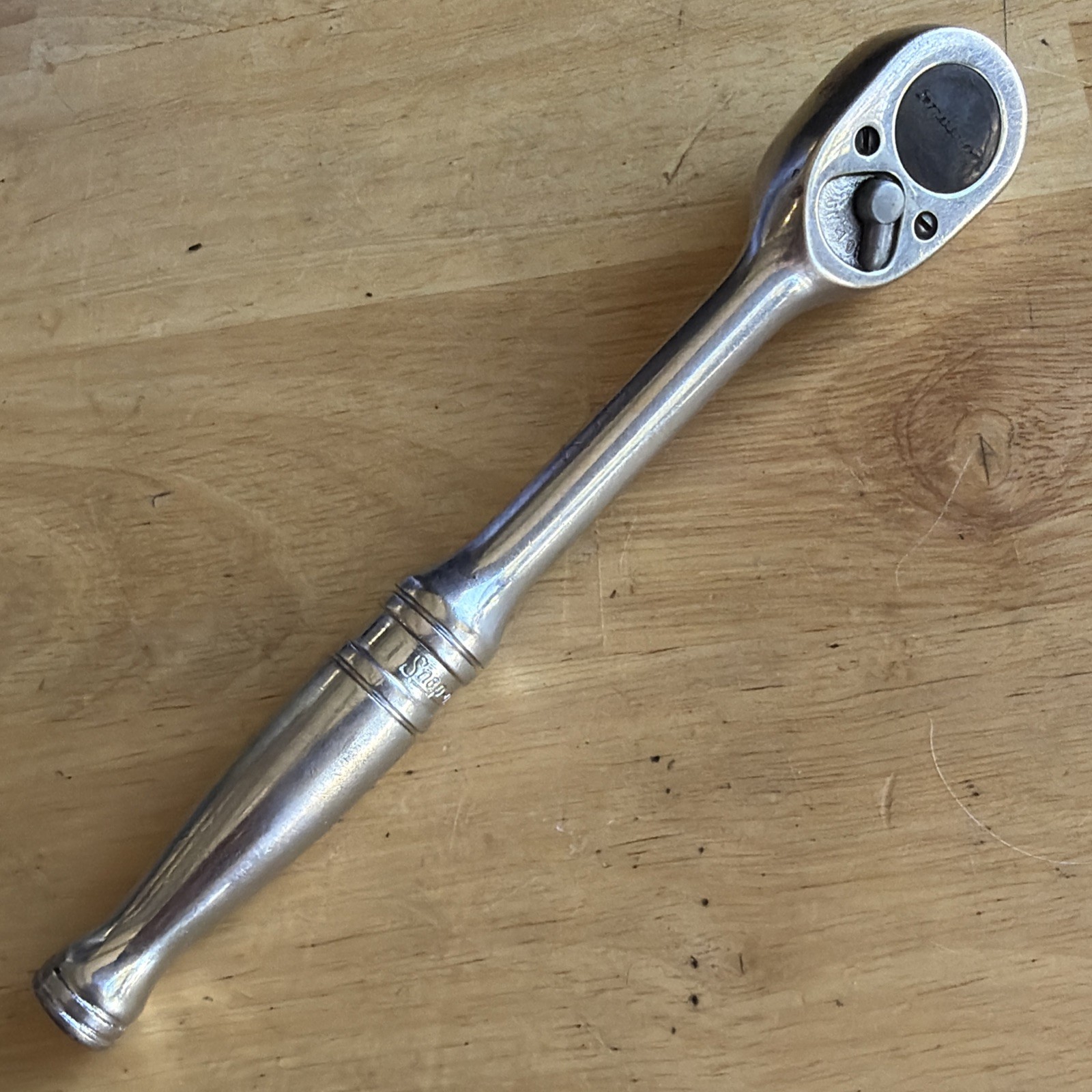 Snap On Tools 7-3/8″ Long Ratchet 3/8″ Drive F720 Vtg Made in USA READ!
