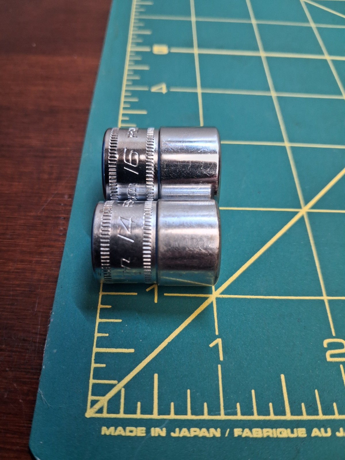 Snap-On Tools 3/8″ Dr. 14mm & 16MM 6 Point Shallow CHROME SOCKET FSM141 FSM161