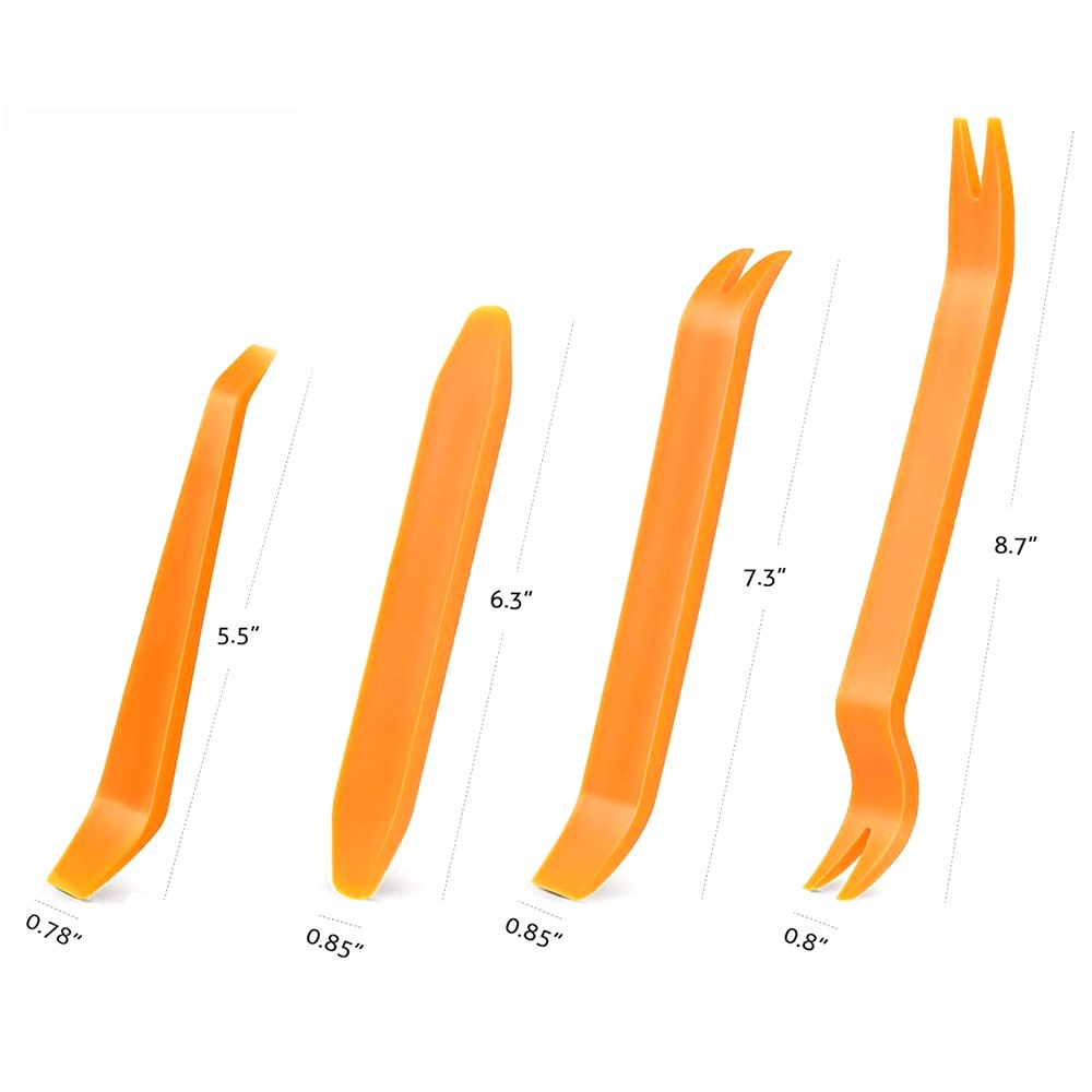Car Trim Removal Tools 4Pc Kit Plastic Pry Panel Door Dash Interior Clip Set US