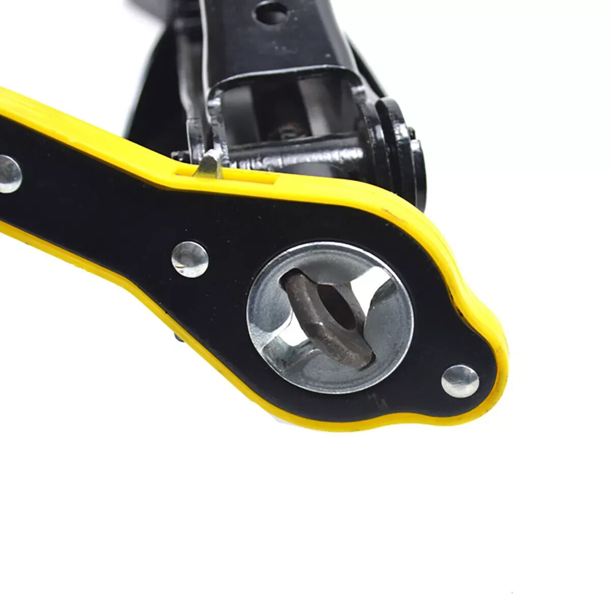 Labor-Saving Car Scissor Jack Ratchet Wrench Tire Wheel Lug Wrench Tool US
