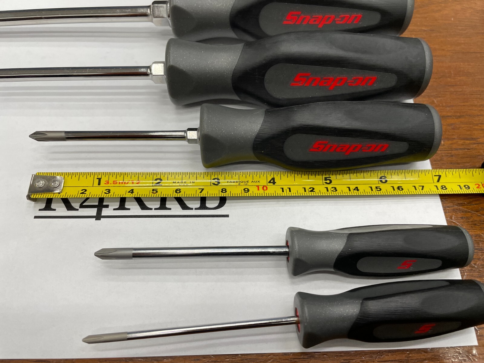 Snap-on Tools NEW 5pc TITANIUM Soft Grip ALL PHILLIPS Screwdriver Set SGDP50BDT