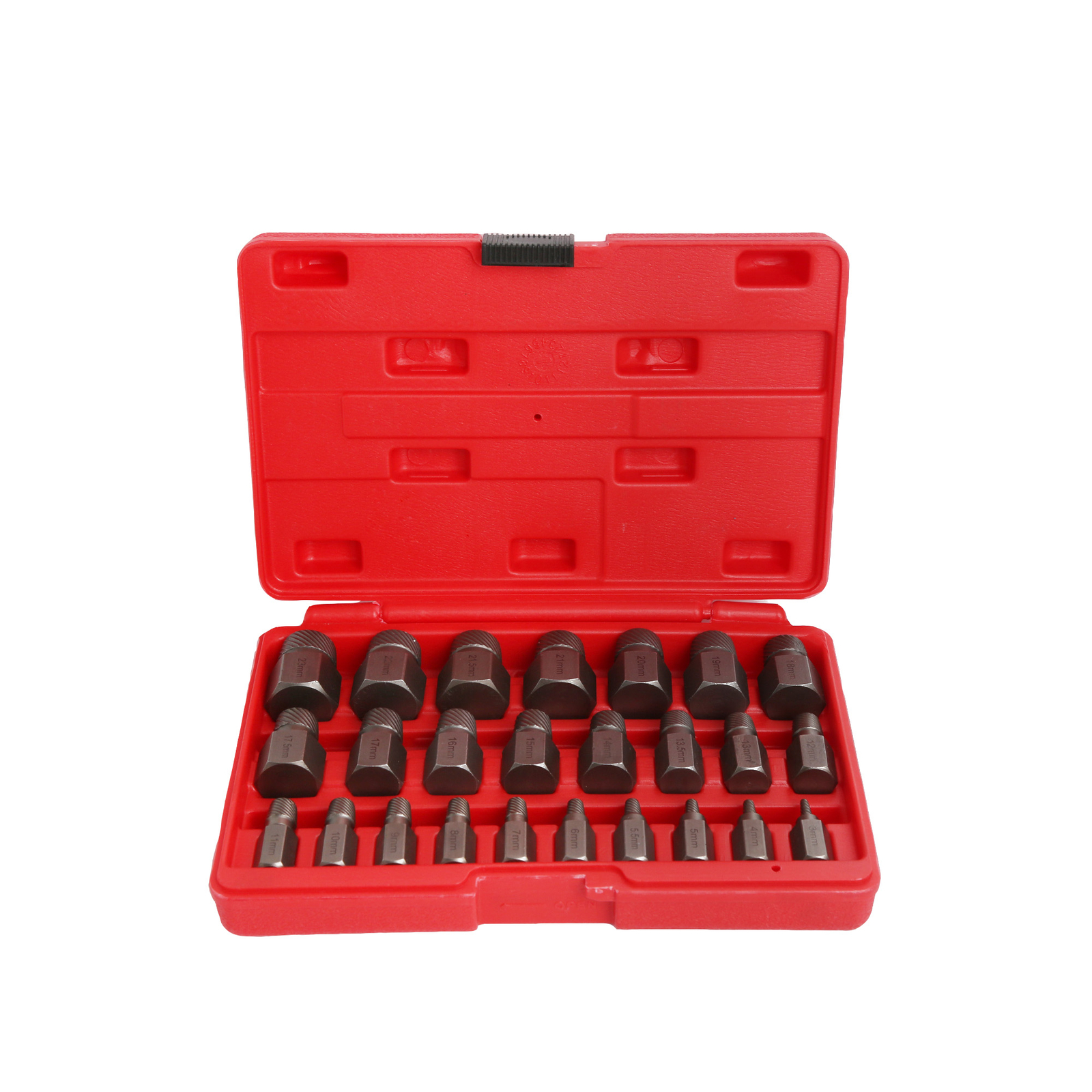 Multi-Spline Screw Extractor Set Hex Head Bit Socket Wrench Bolt Remover 25Pcs