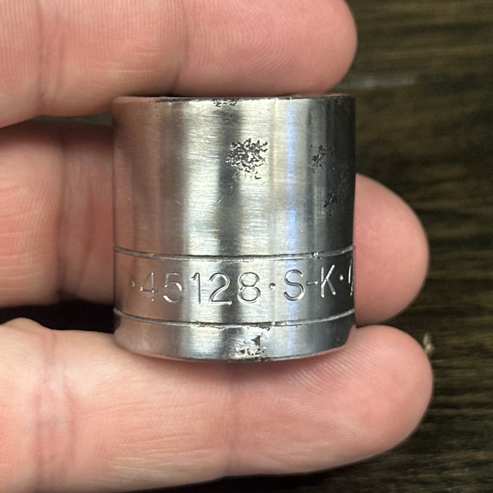 S-K SK 3/8 Drive 12pt Standard Socket, Size 7/8, 45128 Model #, USA