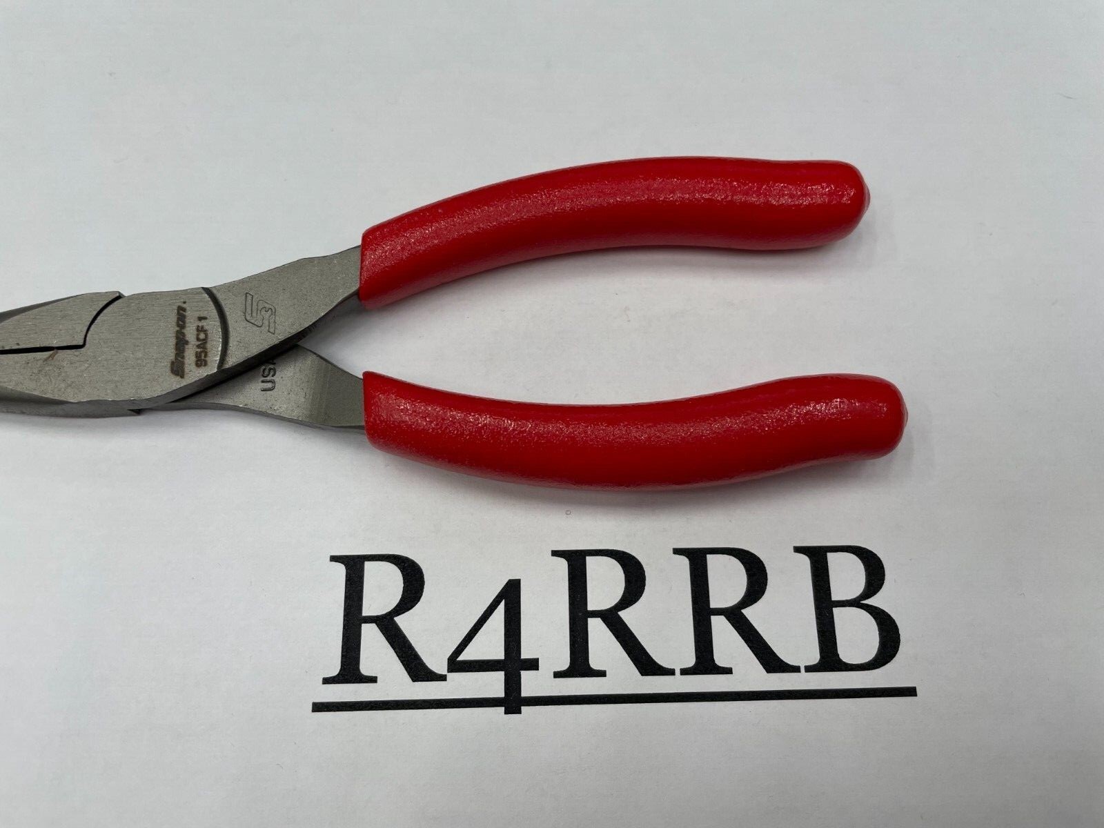 Snap-On Tools USA NEW RED Soft Grip 6″ Talon Grip Needle Nose Pliers 95ACF