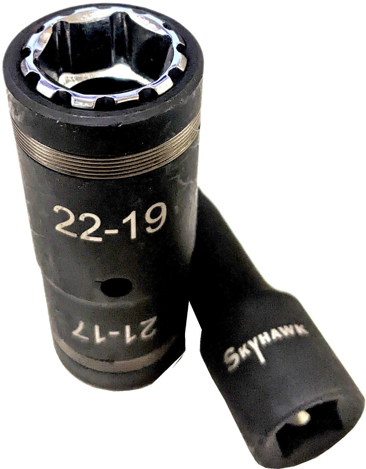 4 N 1 Flip Lug Nut Impact Socket WITH 1/2″extension bar METRIC (17,19,21,22mm)
