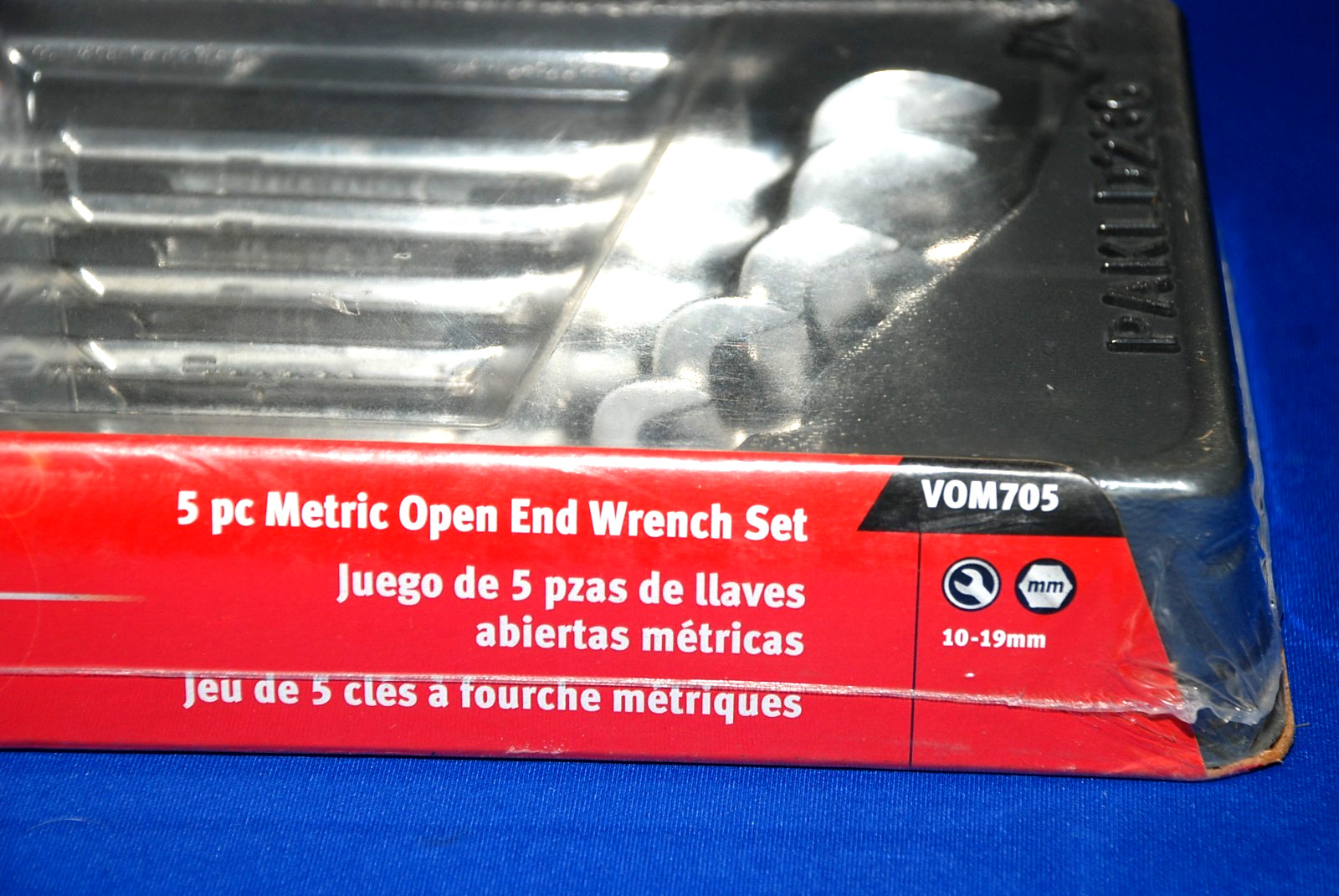 Snap-on NEW 5 Piece Metric Open-End Wrench Set 10mm-19mm VOM705