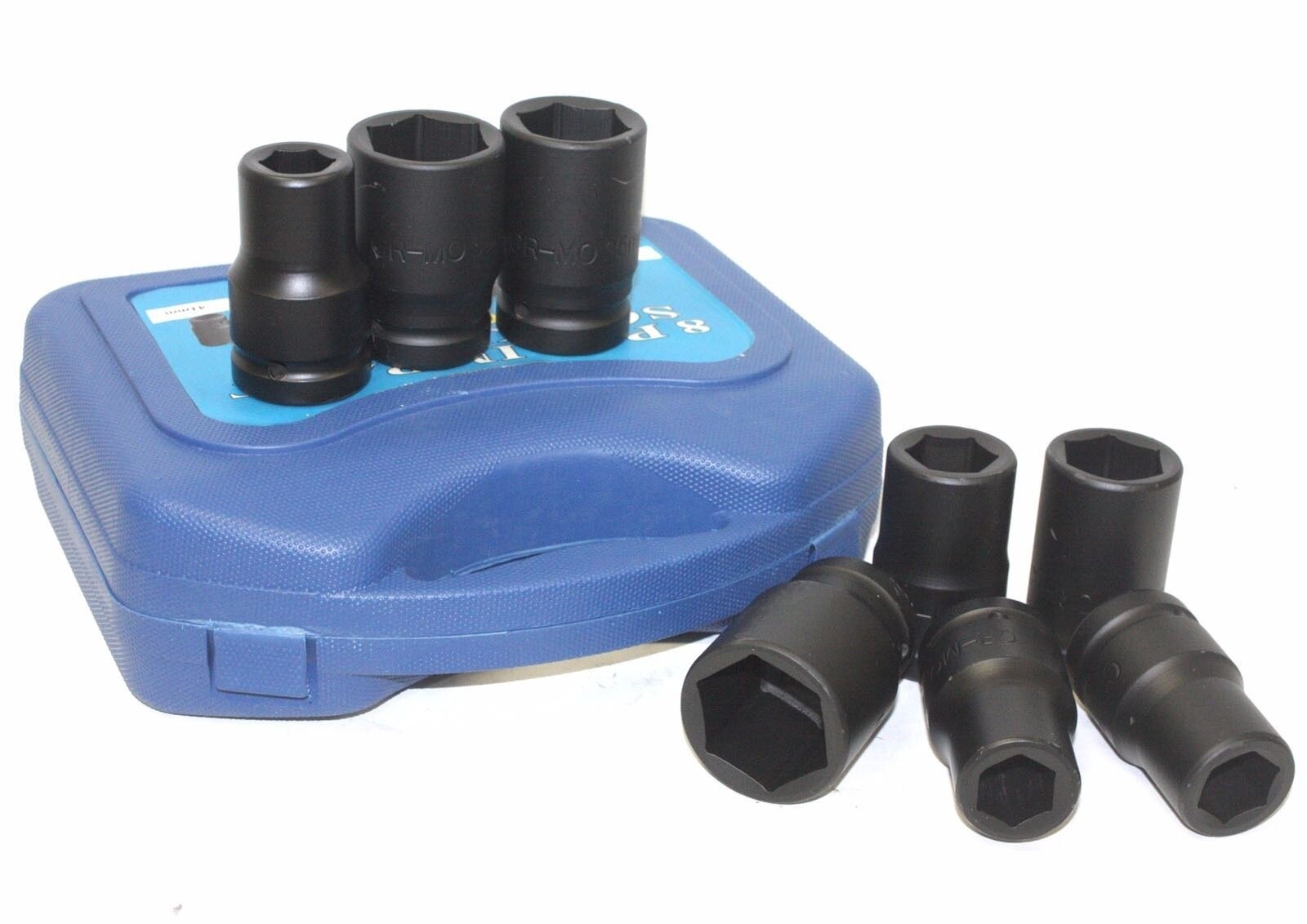 8PC MM METRIC 1″ DR 6 POINT DEEP IMPACT SOCKET CR-MO TRUCK SOCKETS SET 1/3″ WAL