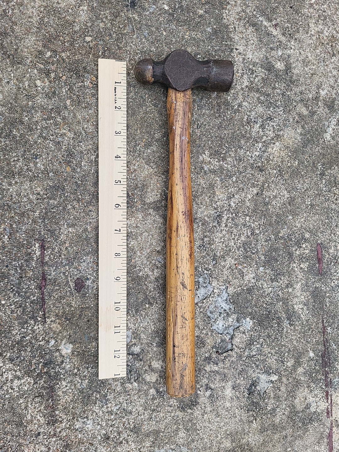 Used MATCO BH16 16oz Ball Peen Hammer Wood Handle USA