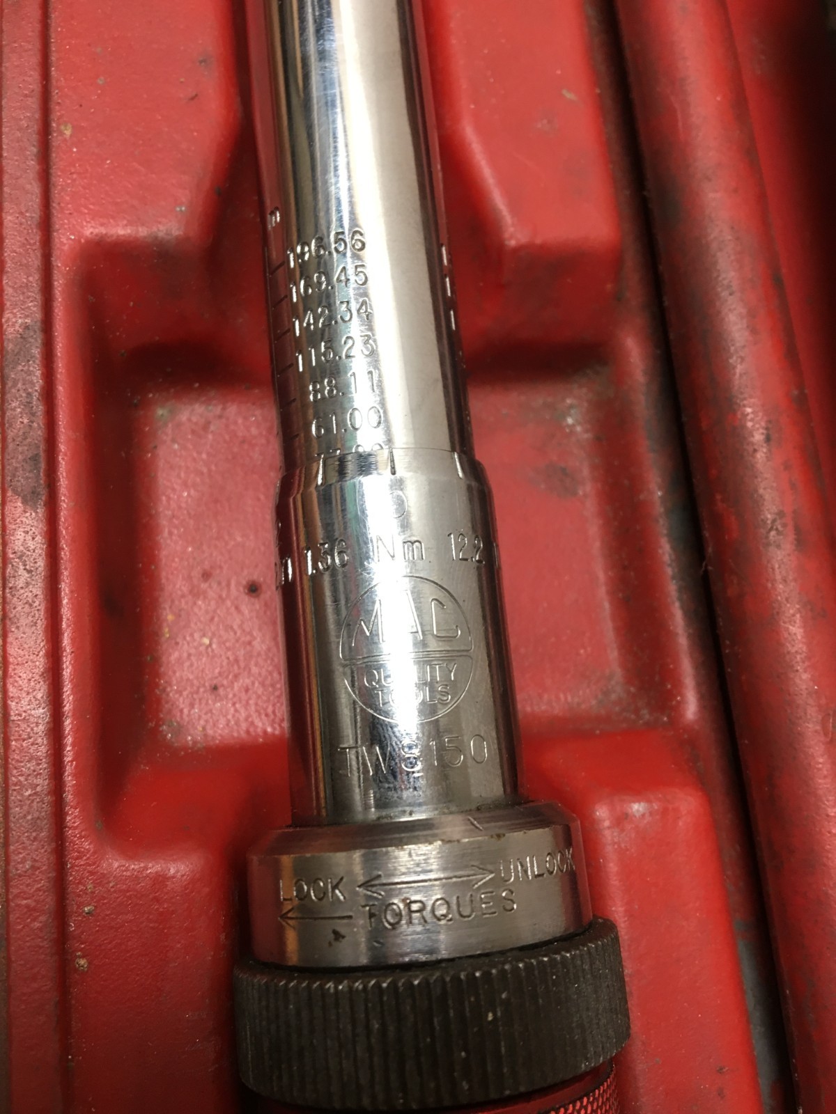 Mac Torque Wrench TW8150 1/2″ drive 10 to 150 Ft Lbs. USA