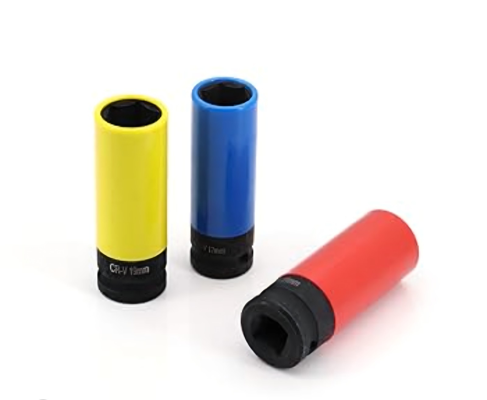 3pc Alloy CR-MO Wheel Impact Socket Set 1/2″ Drive 17mm 19mm 21mm Deep Thin Wall