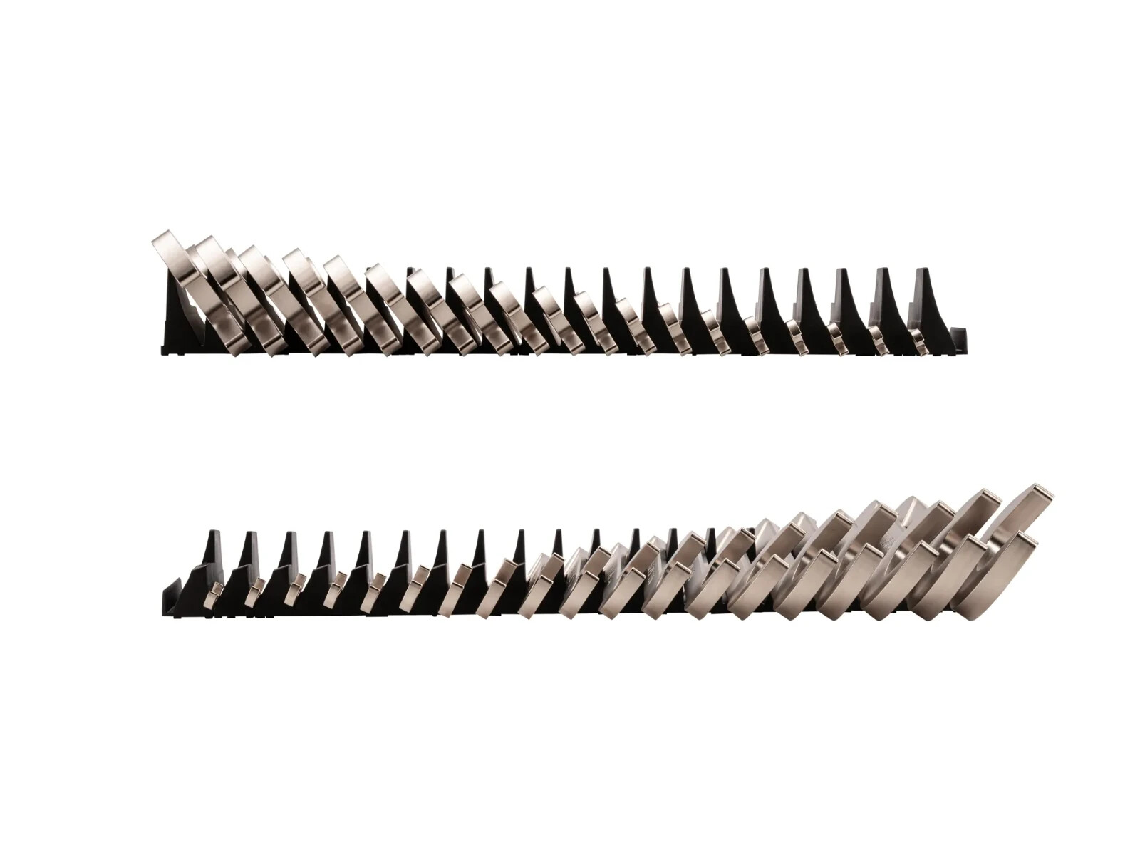 TEKTON Angle Head Open End Wrench Set ,Modular Organizers, 19-Piece-1/4-1-1/4 in