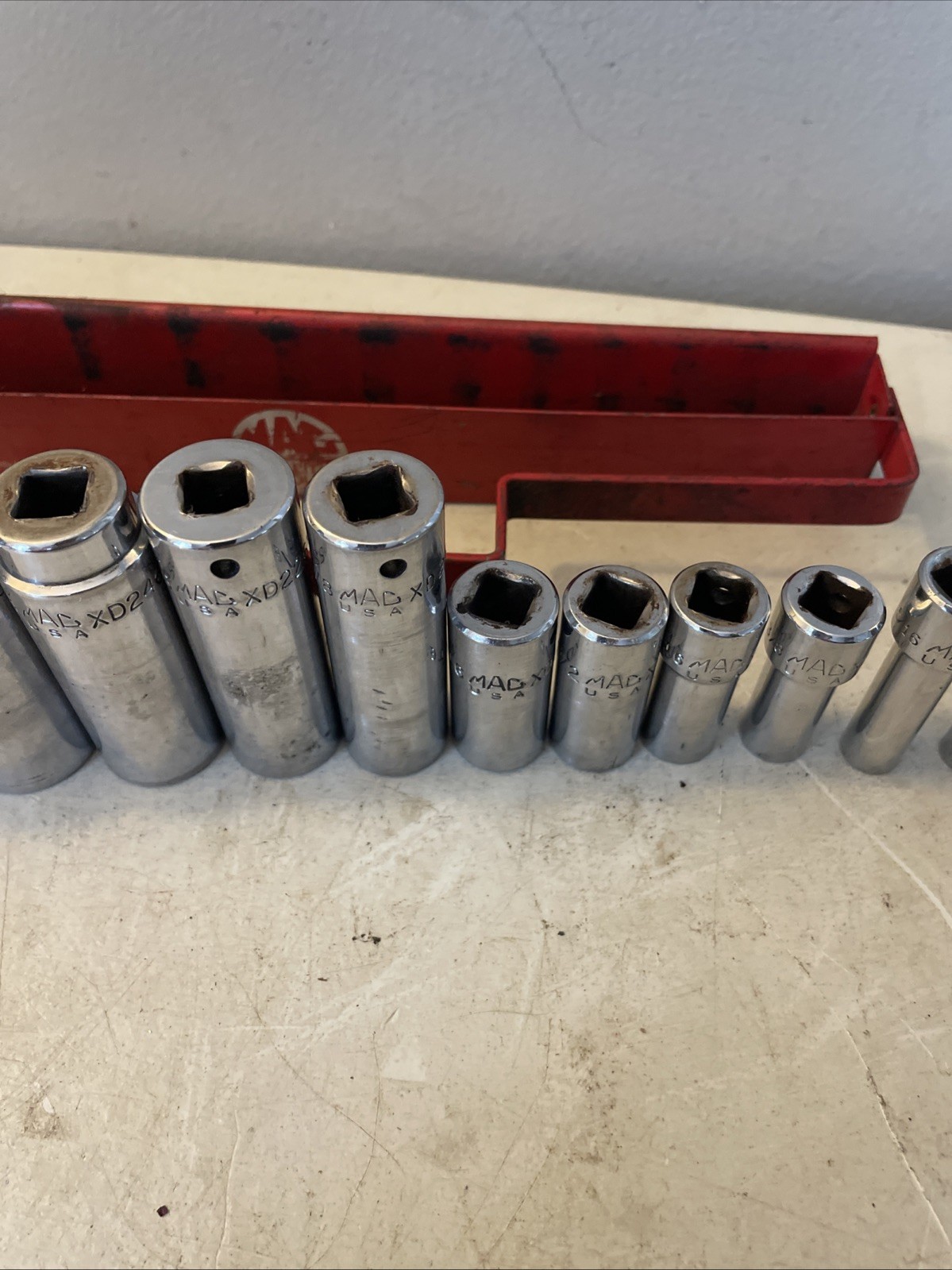 Mac XD Series 3/8″ Drive 6 Point SAE Deep Socket 12 Piece Set 1/4″- 15/16″